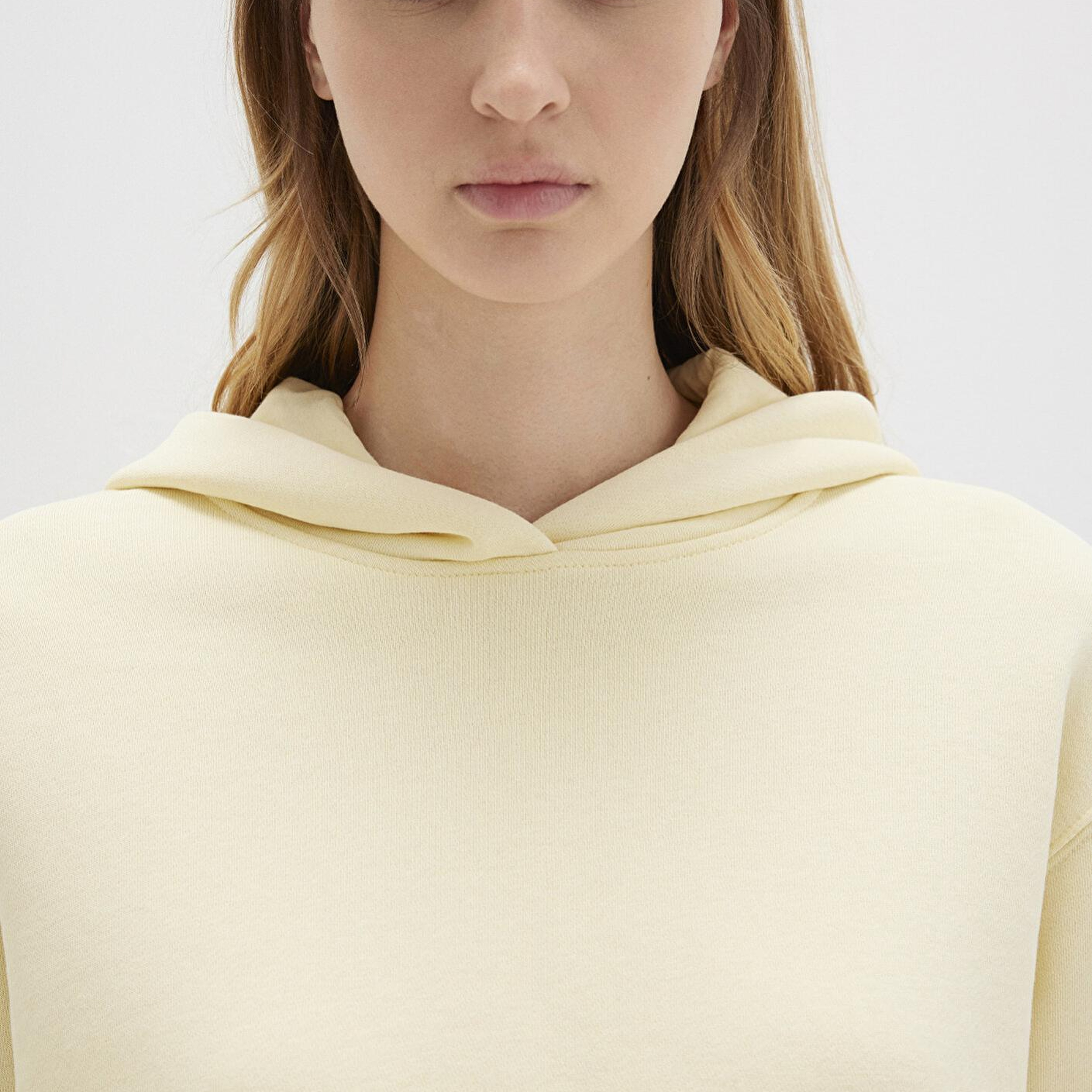 Mavi Kapüşonlu Sarı Sweatshirt 1S10386-71187