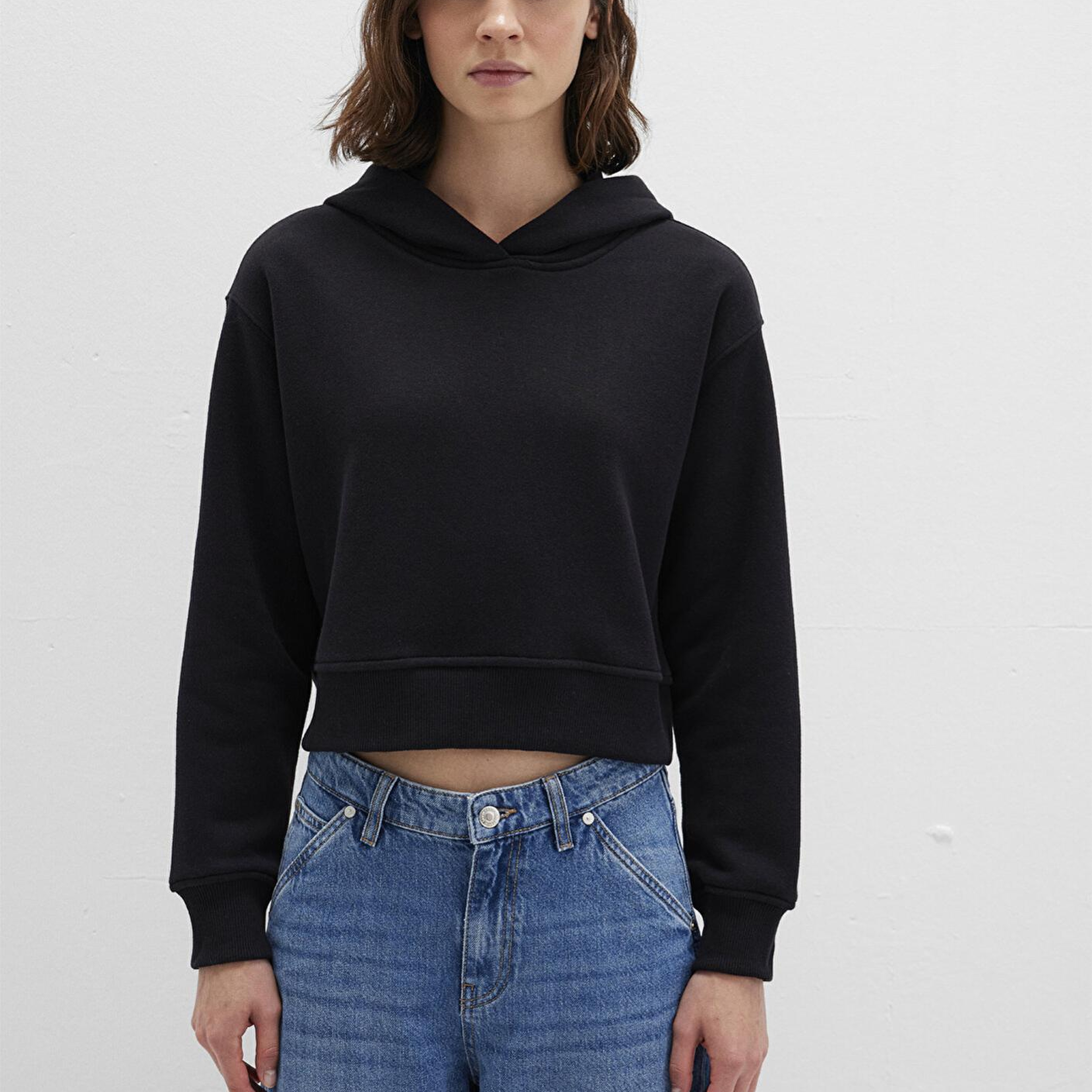 Mavi Kapüşonlu Siyah Sweatshirt 1S10386-900
