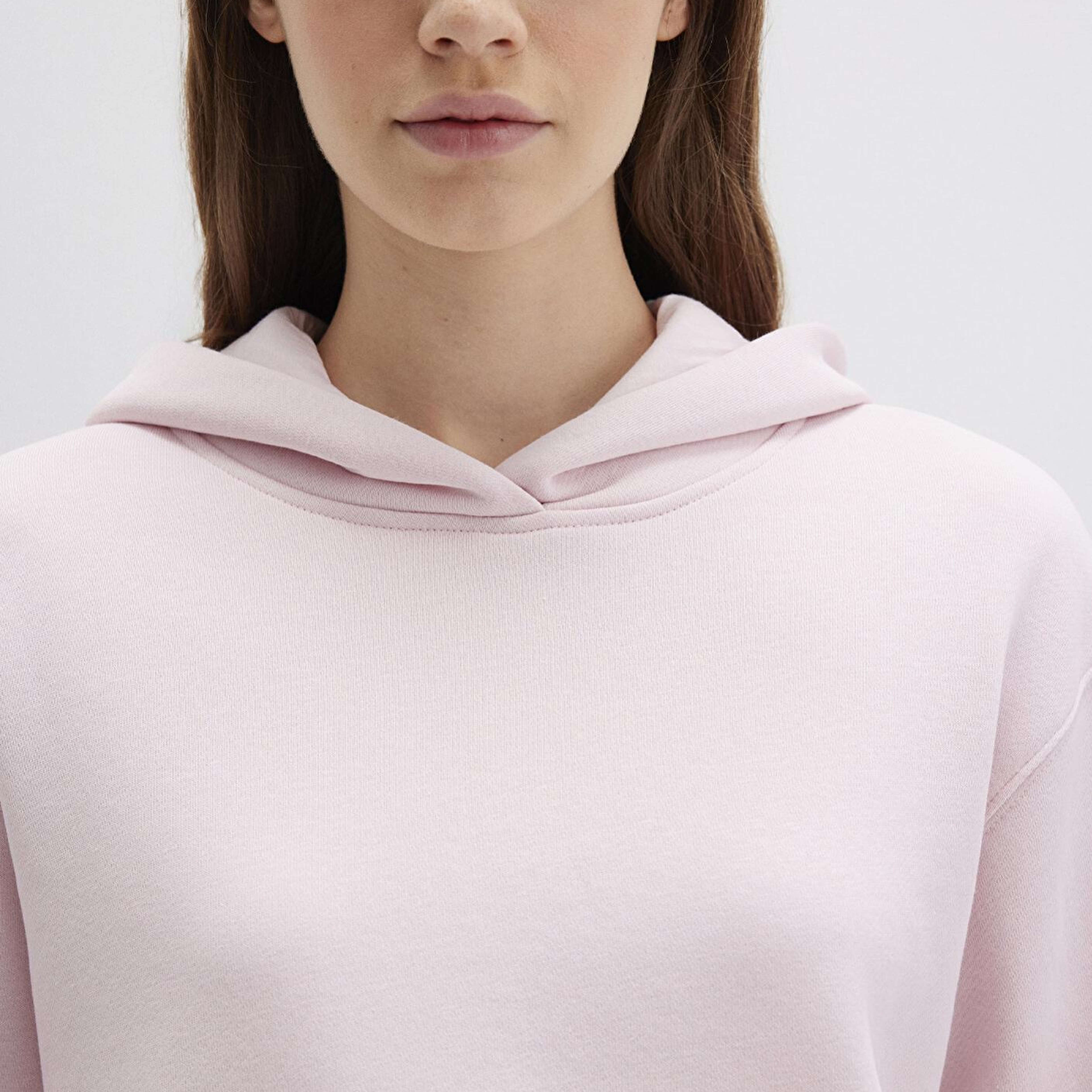 Mavi Kapüşonlu Pembe Sweatshirt 1S10386-71006