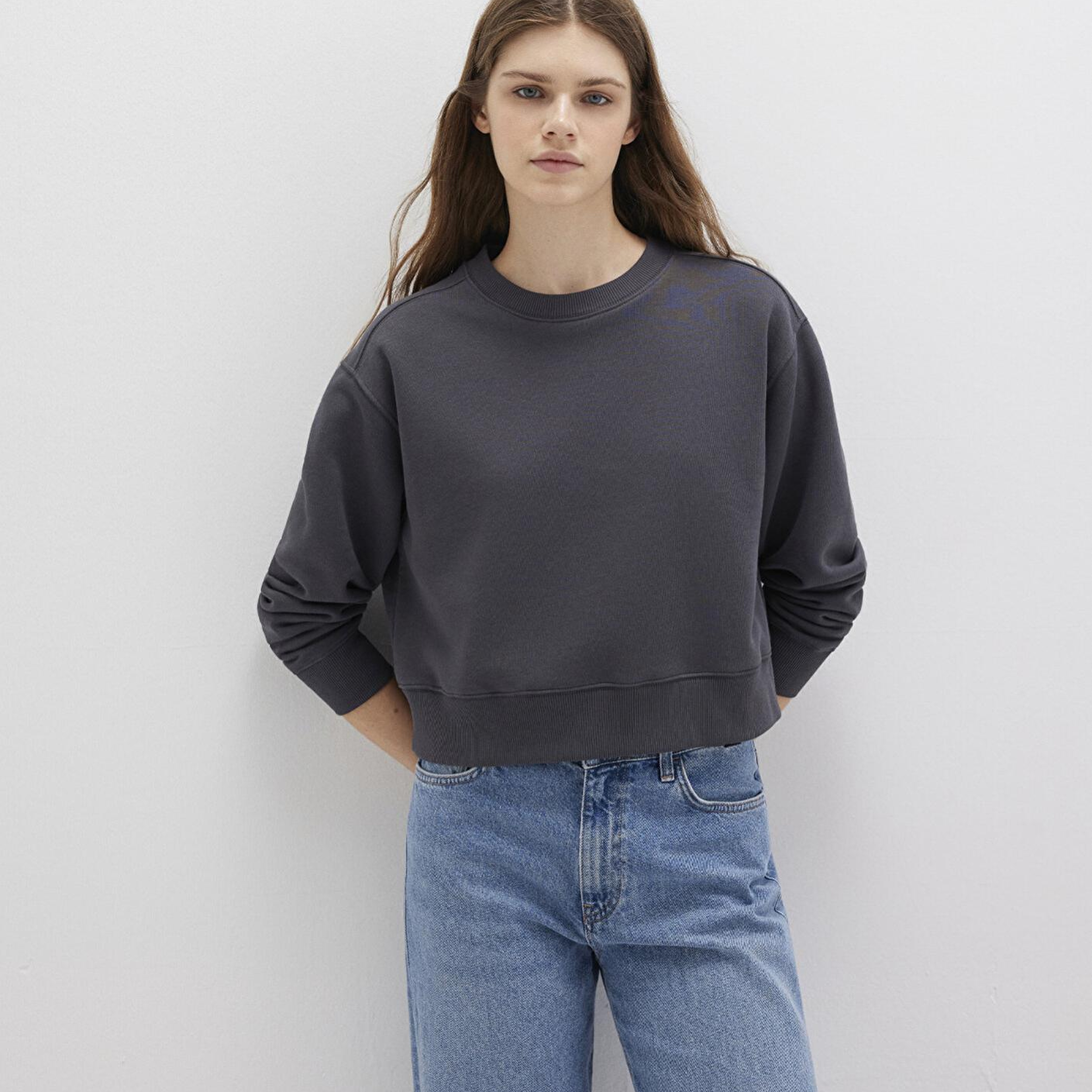 Mavi Bisiklet Yaka Antrasit Sweatshirt 1S10387-83620