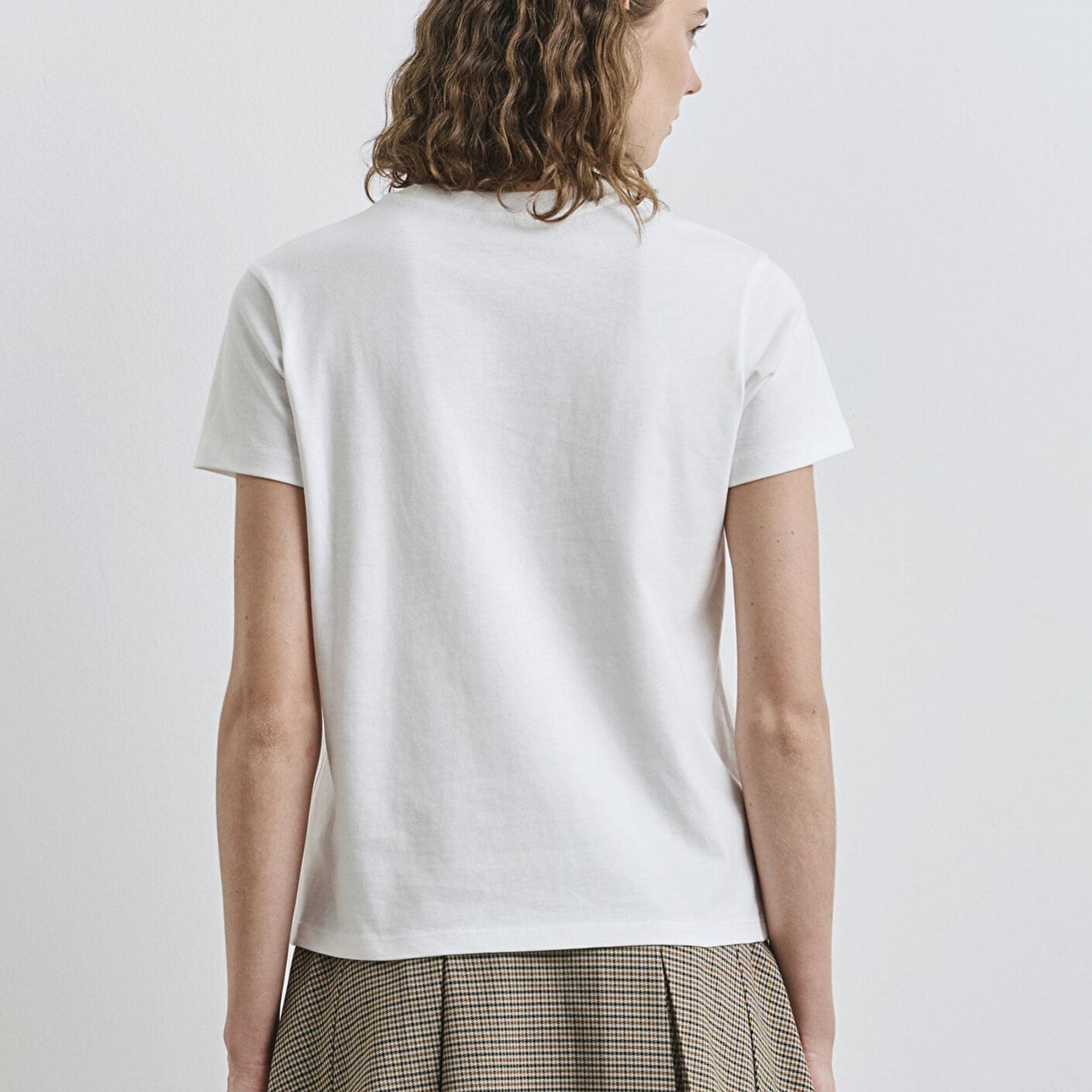 Mavi Los Angeles Baskılı Ekru Tişört Regular Fit / Normal Kesim 1613375-70057