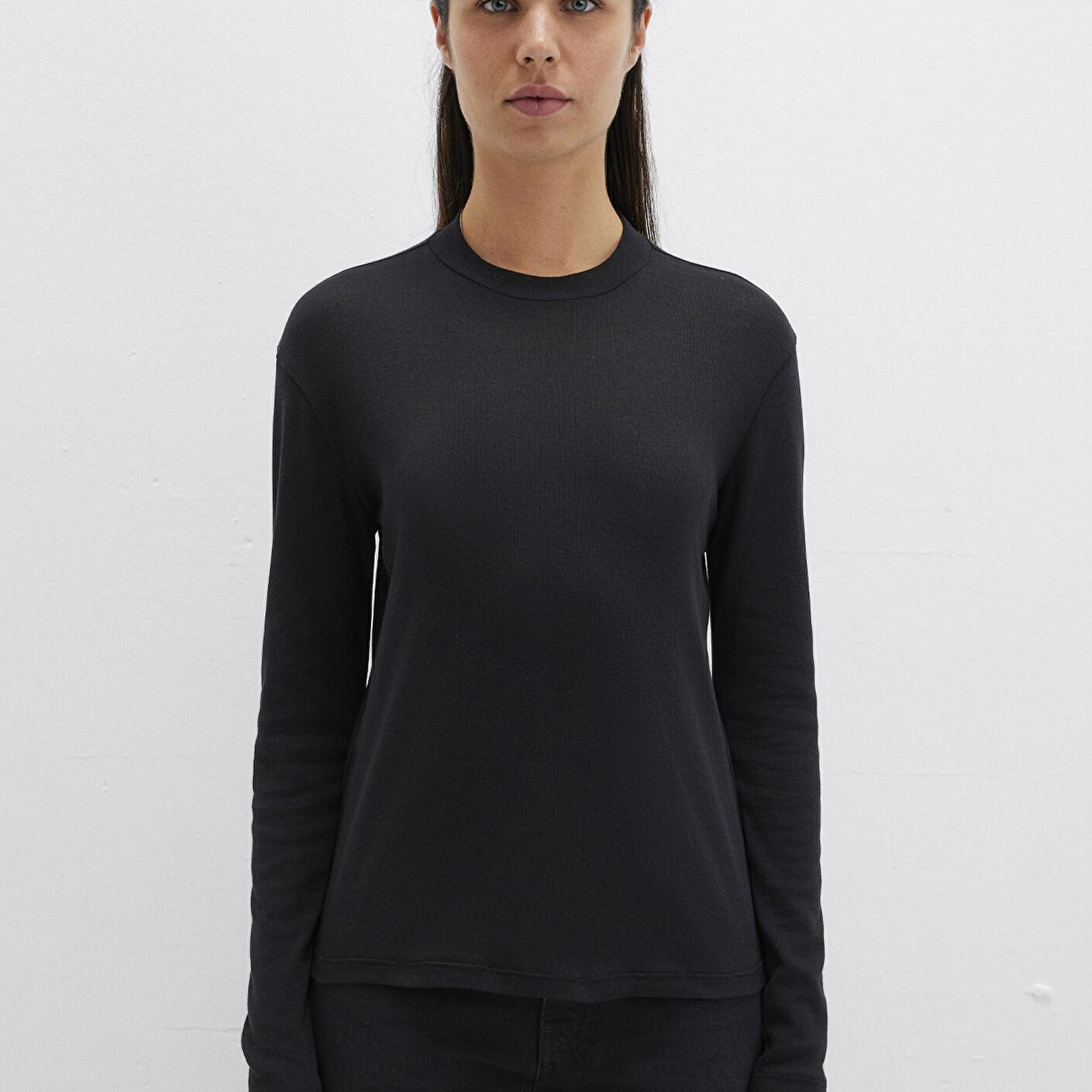 Mavi Uzun Kollu Siyah Tişört Slim Fit / Dar Kesim 1613352-900