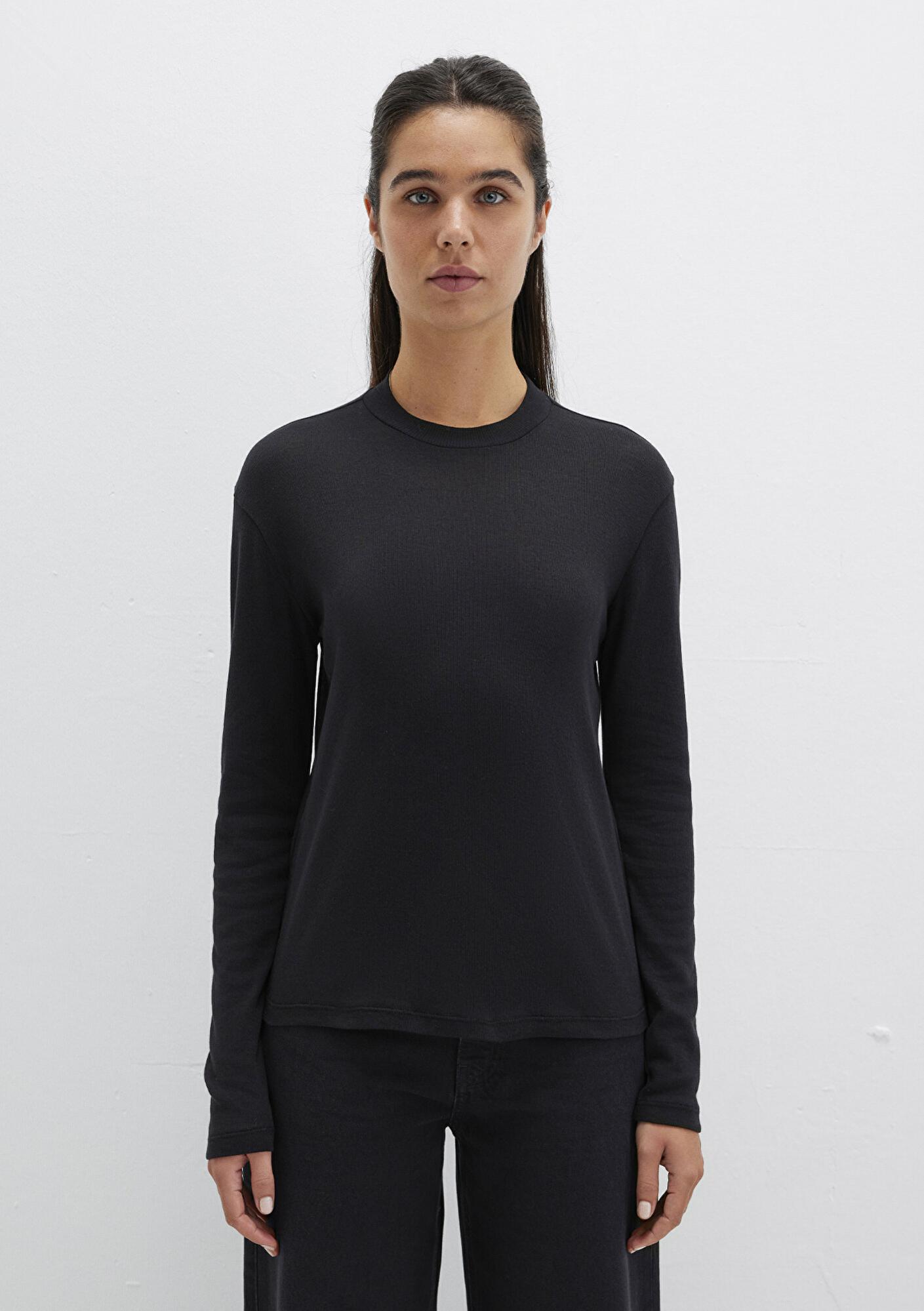 Mavi Uzun Kollu Siyah Tişört Slim Fit / Dar Kesim 1613352-900