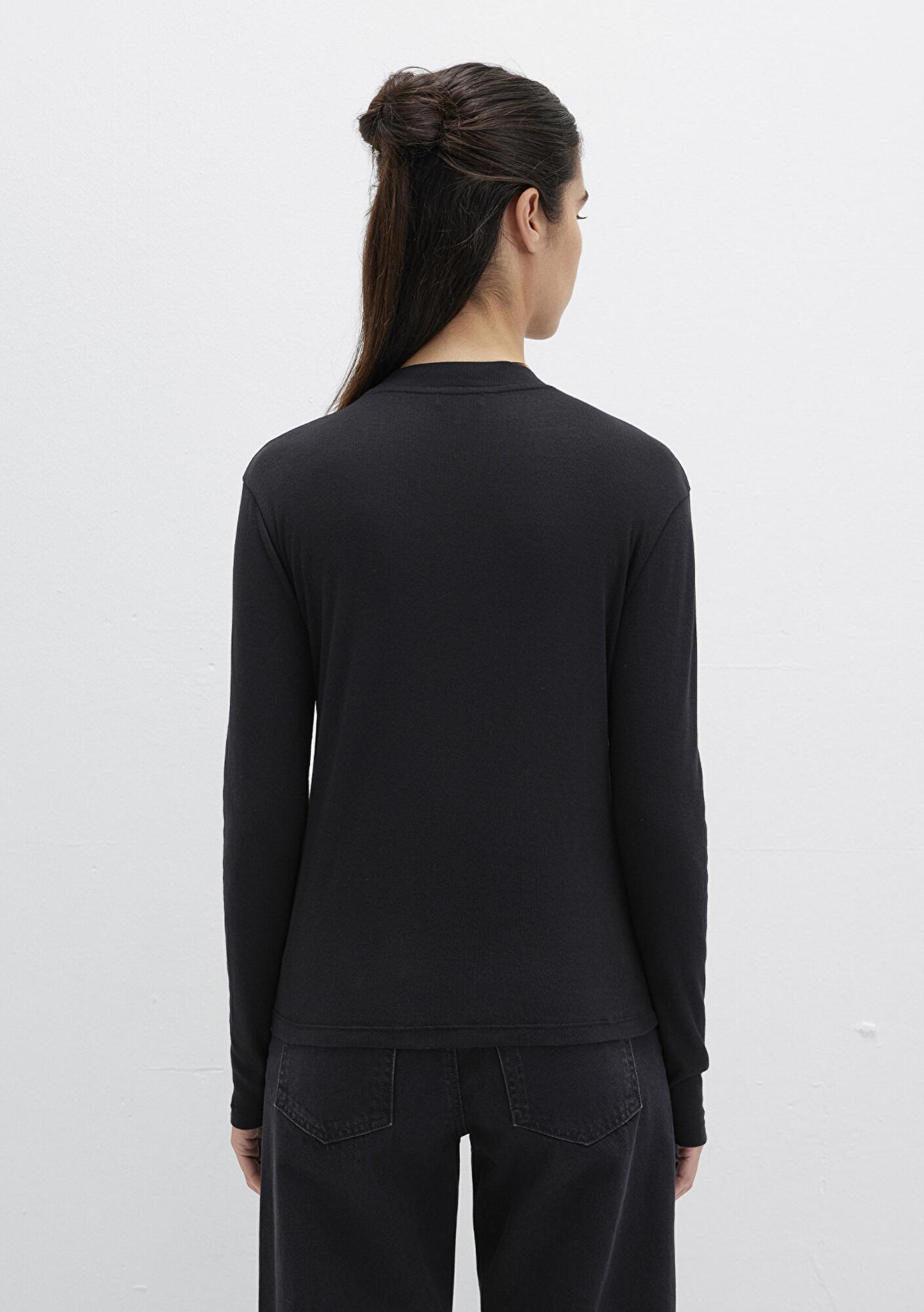 Mavi Uzun Kollu Siyah Tişört Slim Fit / Dar Kesim 1613352-900