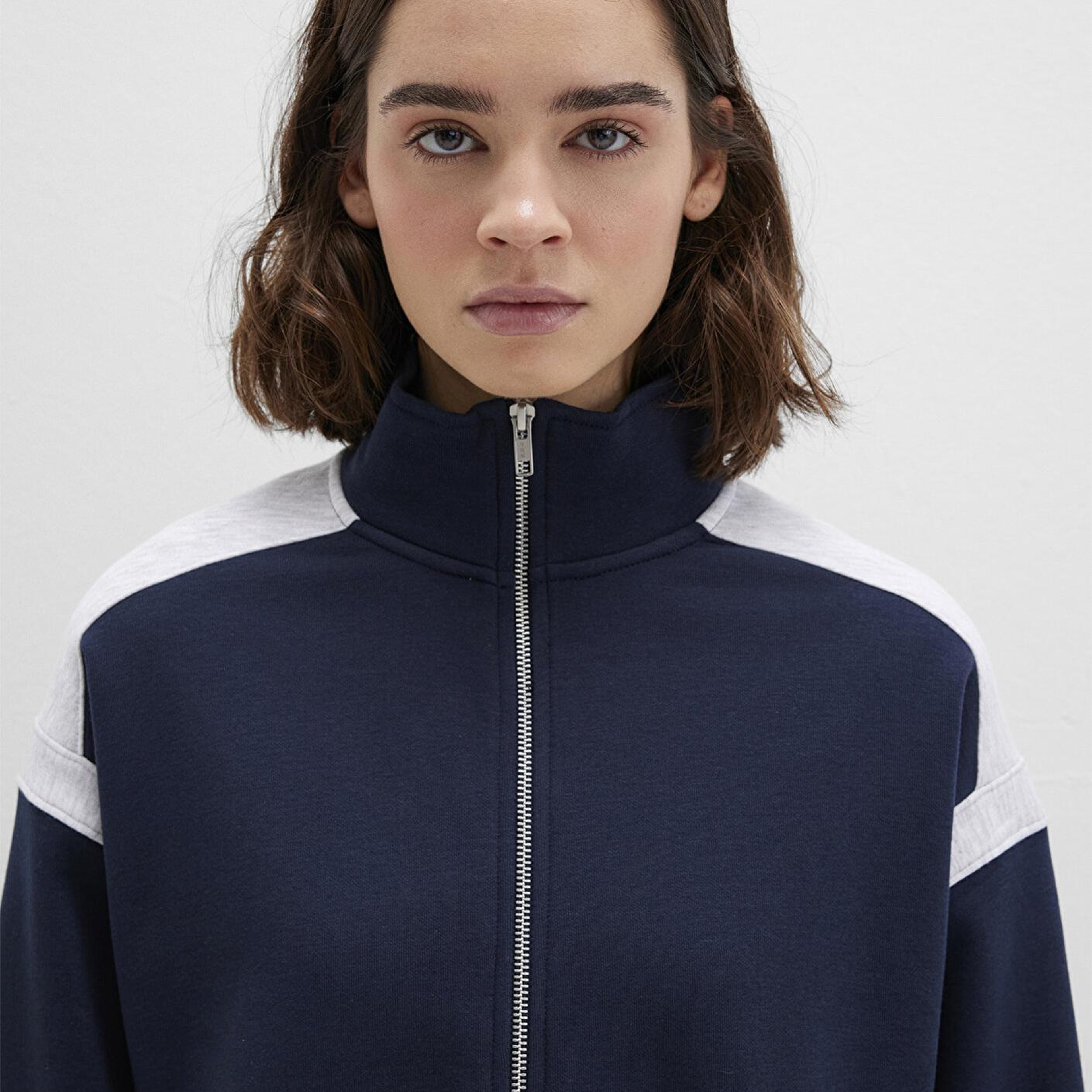 Mavi Yarı Fermuarlı Lacivert Sweatshirt 1S10360-32184