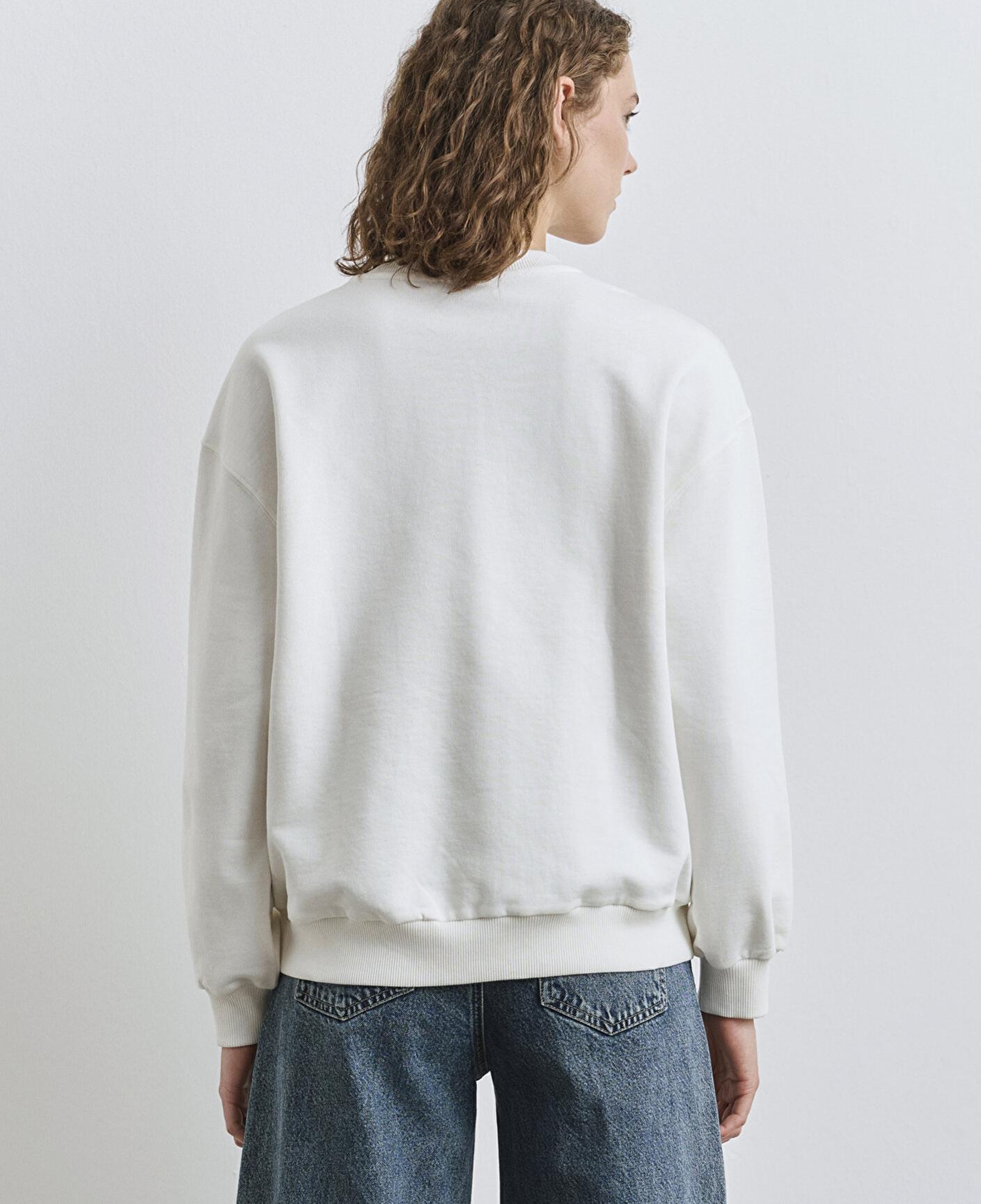 Mavi Mavi Collection Baskılı Ekru Sweatshirt 1S10359-80194