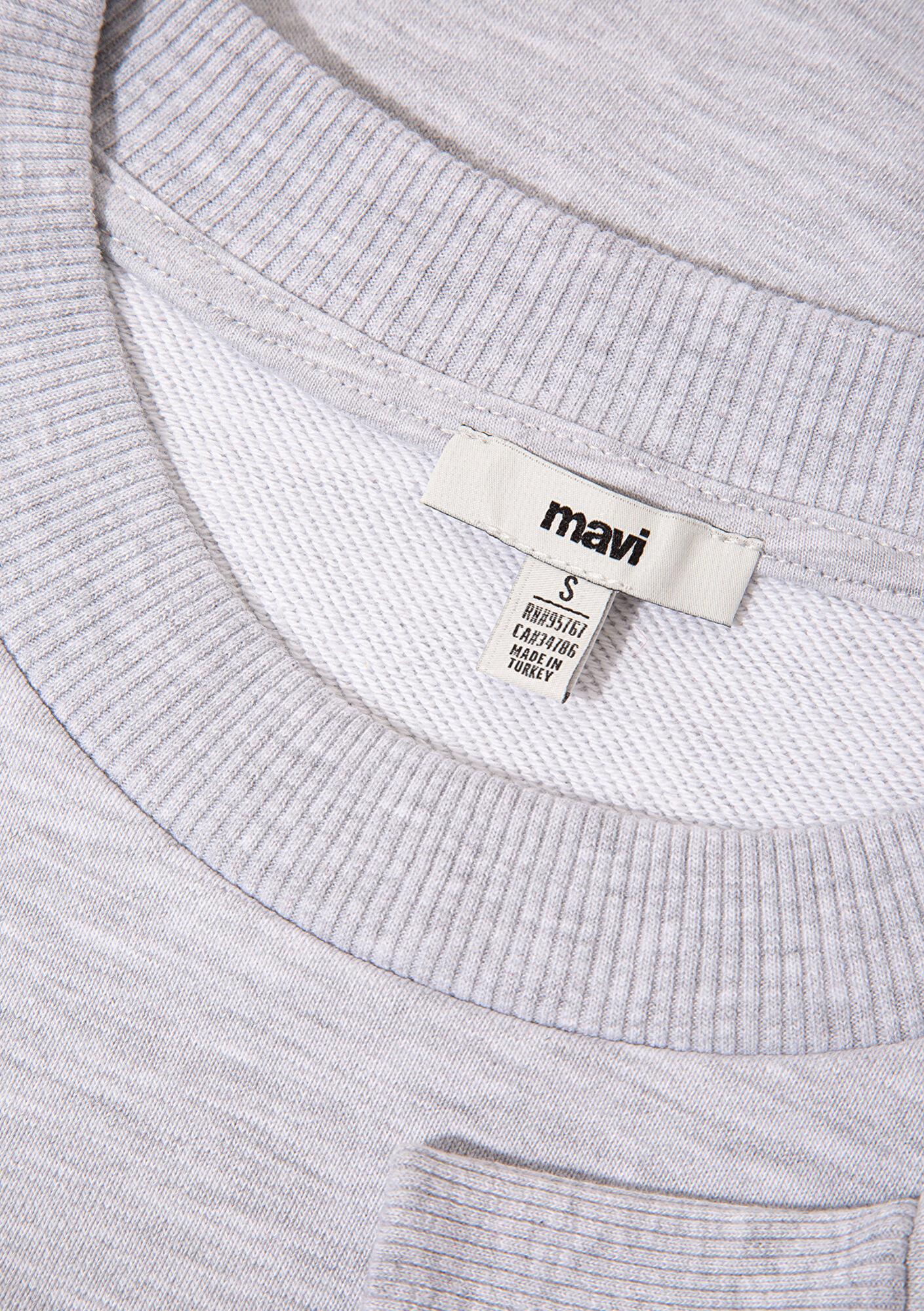 Mavi 1991 Baskılı Gri Sweatshirt 1S10361-87033