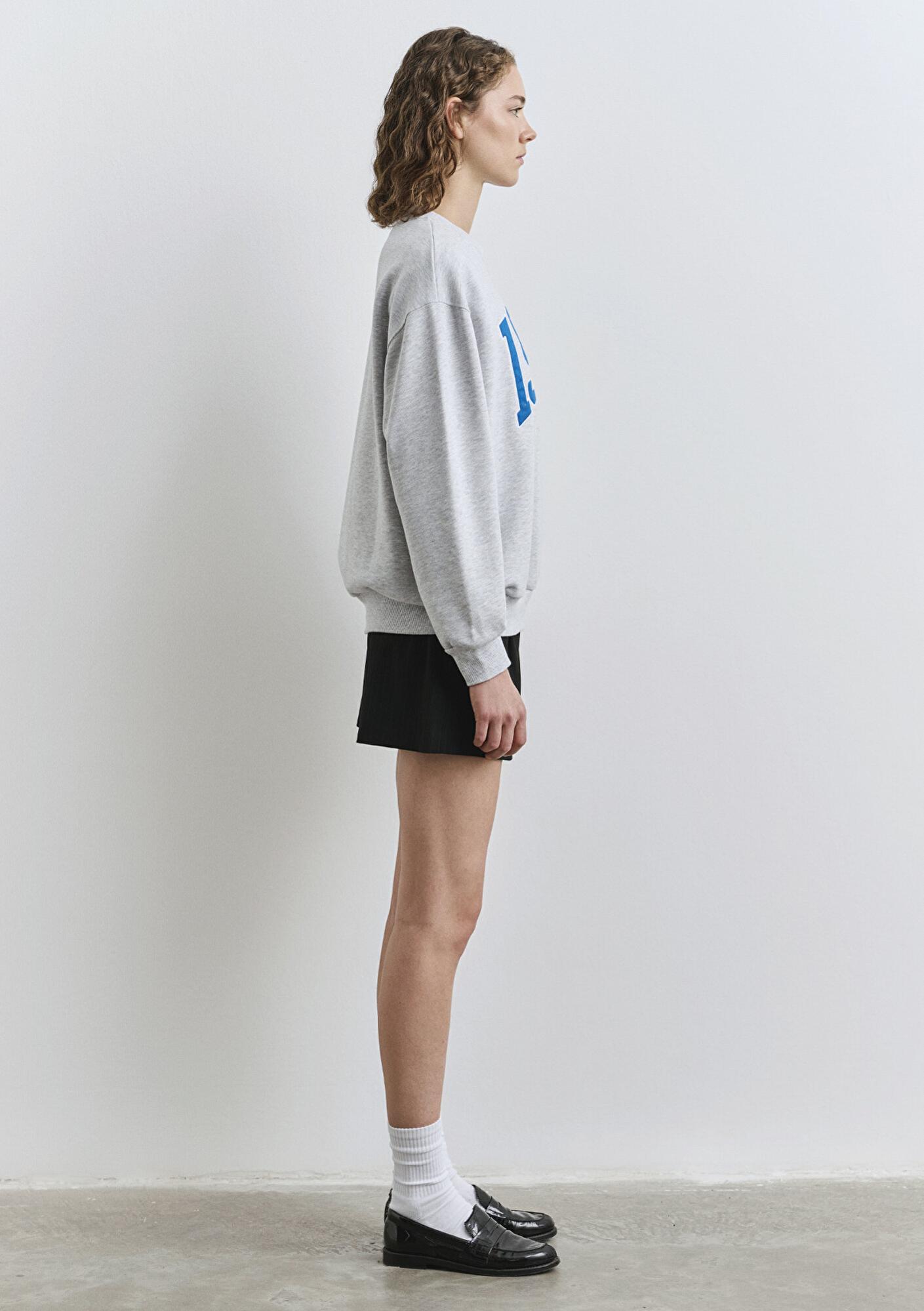 Mavi 1991 Baskılı Gri Sweatshirt 1S10361-87033