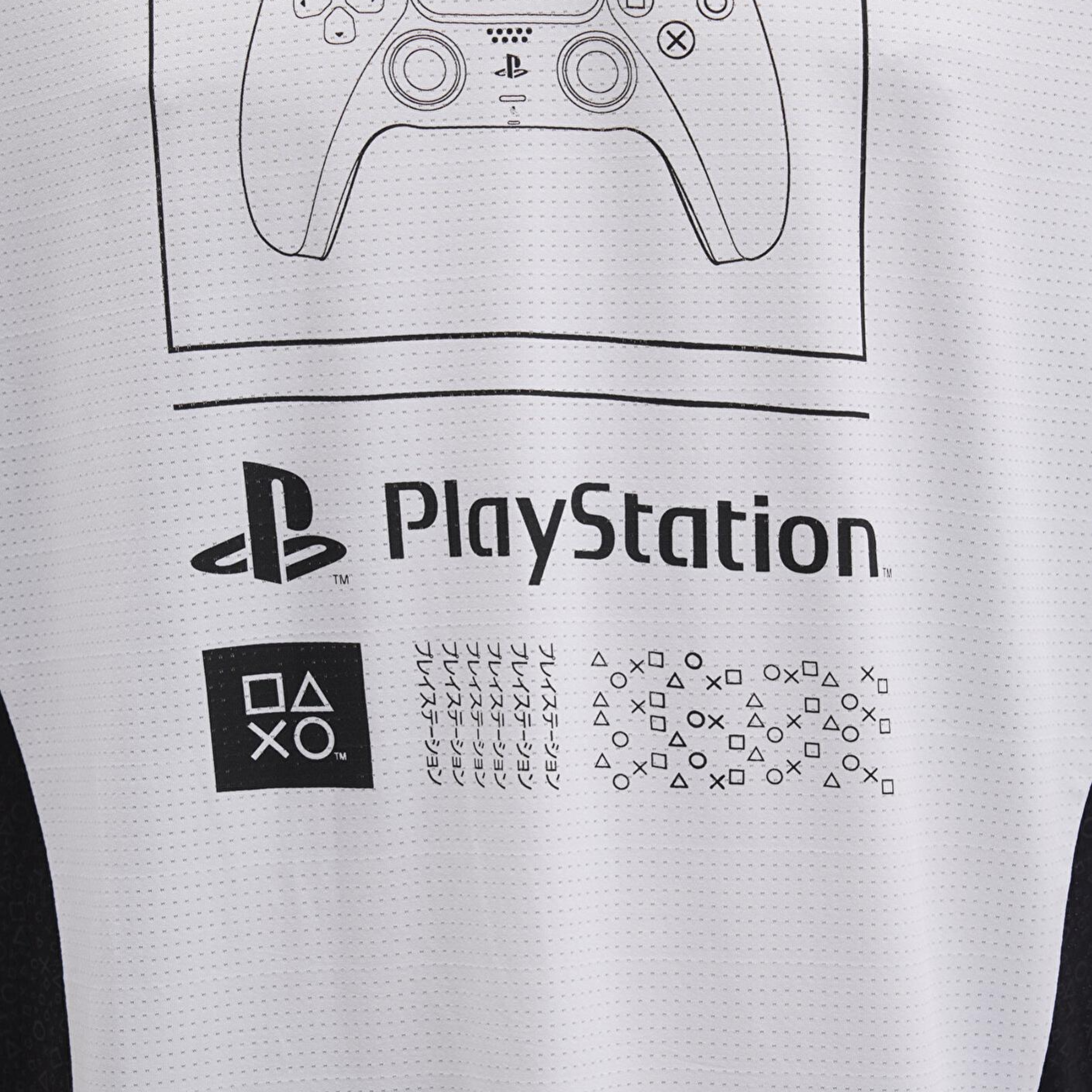 Mavi PlayStation Baskılı Beyaz Forma Tişört​ Oversize / Geniş Kesim 0612938-620