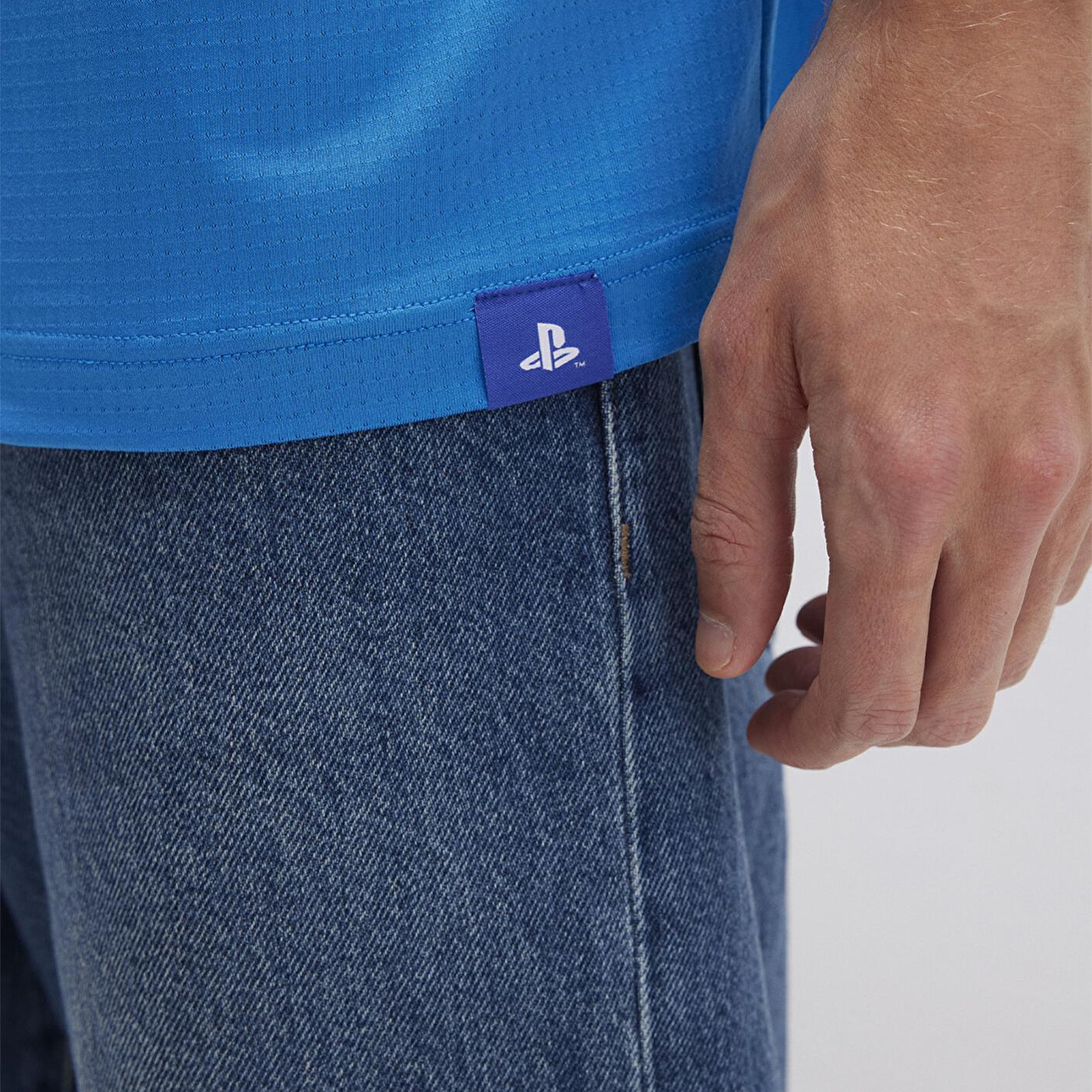 Mavi PlayStation Baskılı Mavi Forma Tişört​ Oversize / Geniş Kesim 0612939-70772