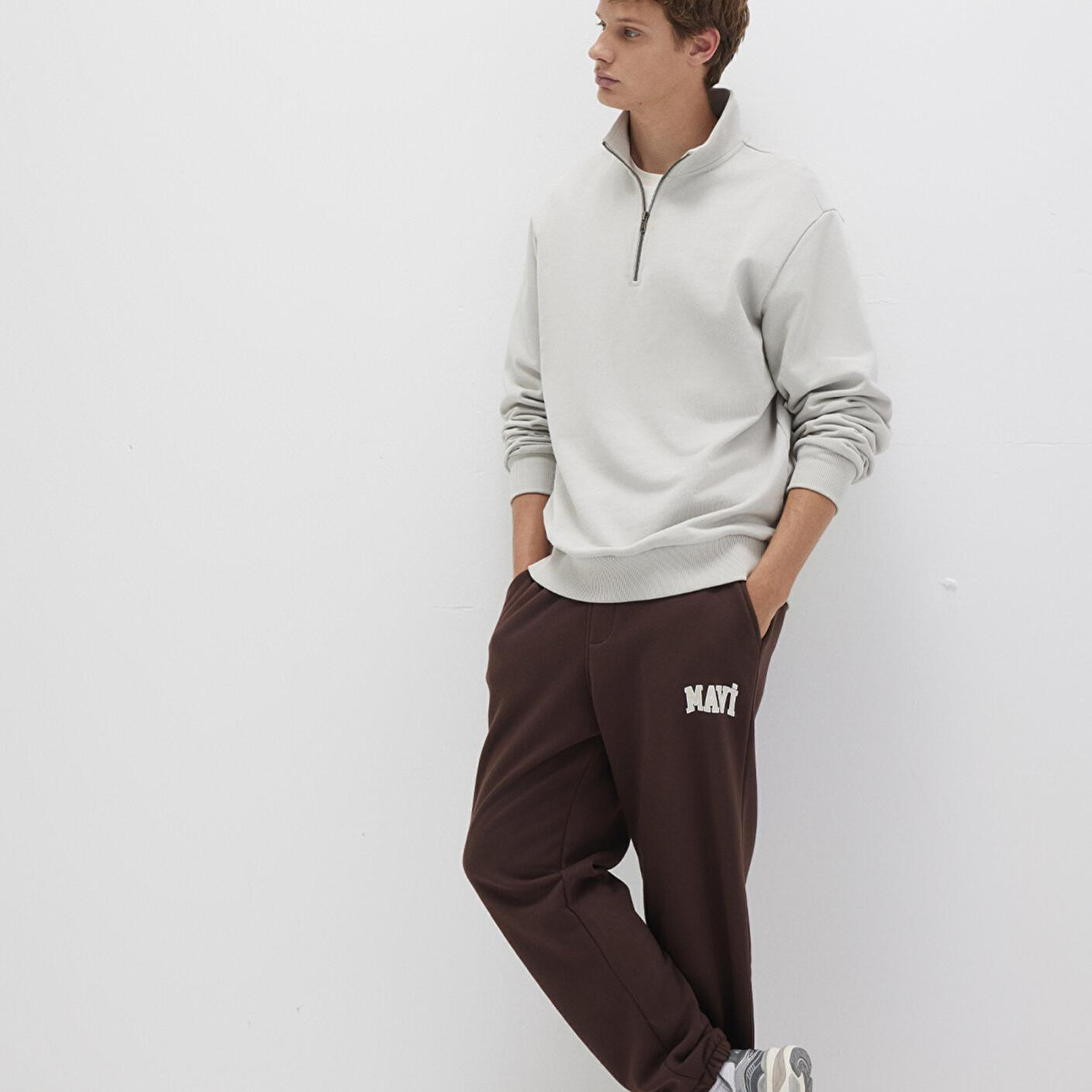 Mavi Mavi Logo Baskılı Kahverengi Eşofman Altı 0010207-70251