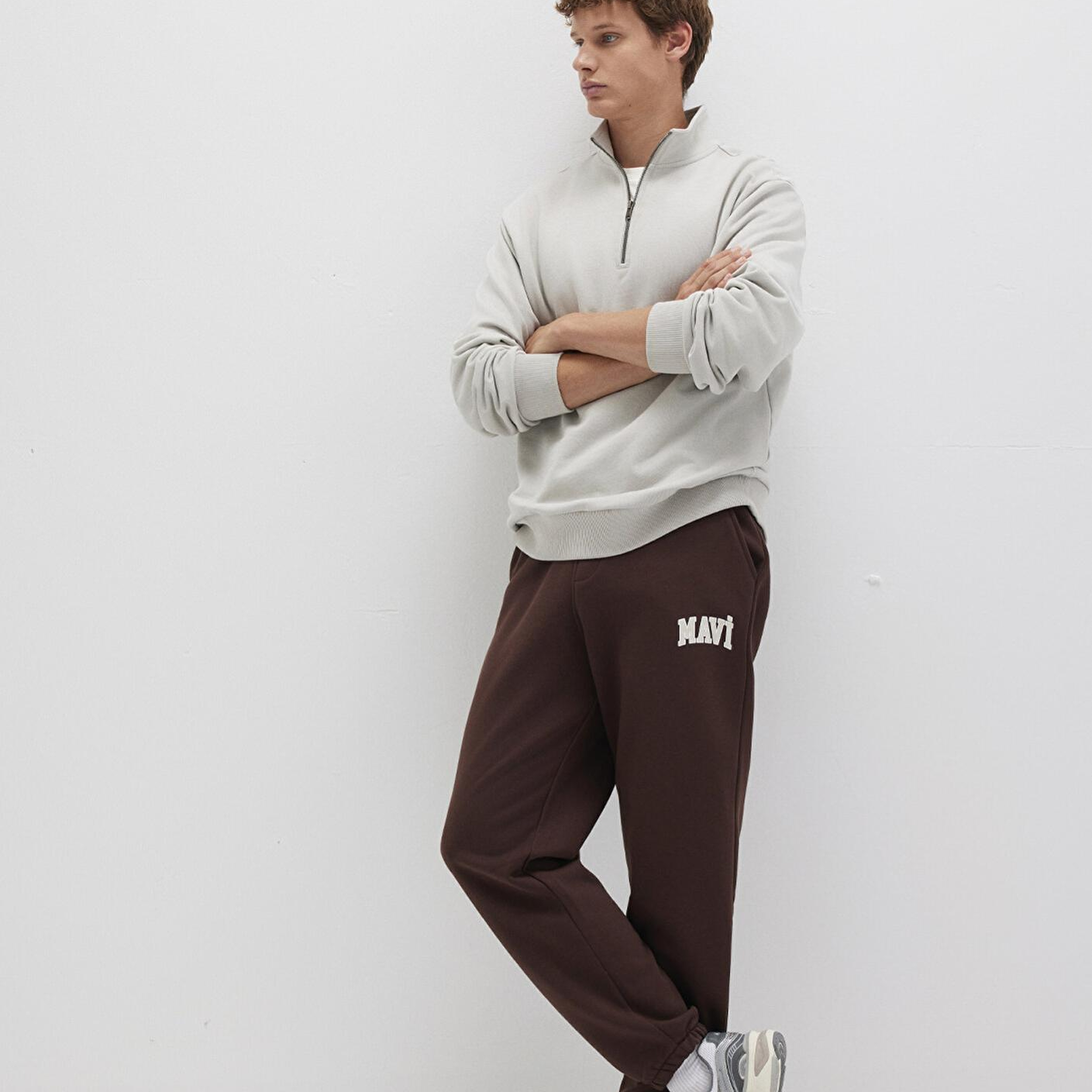 Mavi Mavi Logo Baskılı Kahverengi Eşofman Altı 0010207-70251