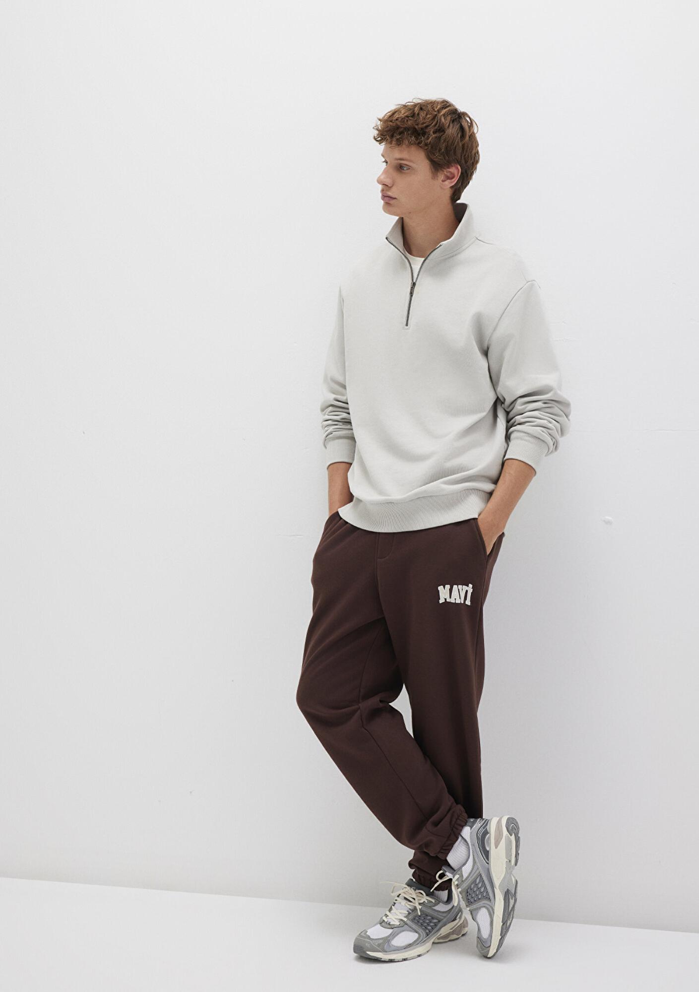 Mavi Mavi Logo Baskılı Kahverengi Eşofman Altı 0010207-70251