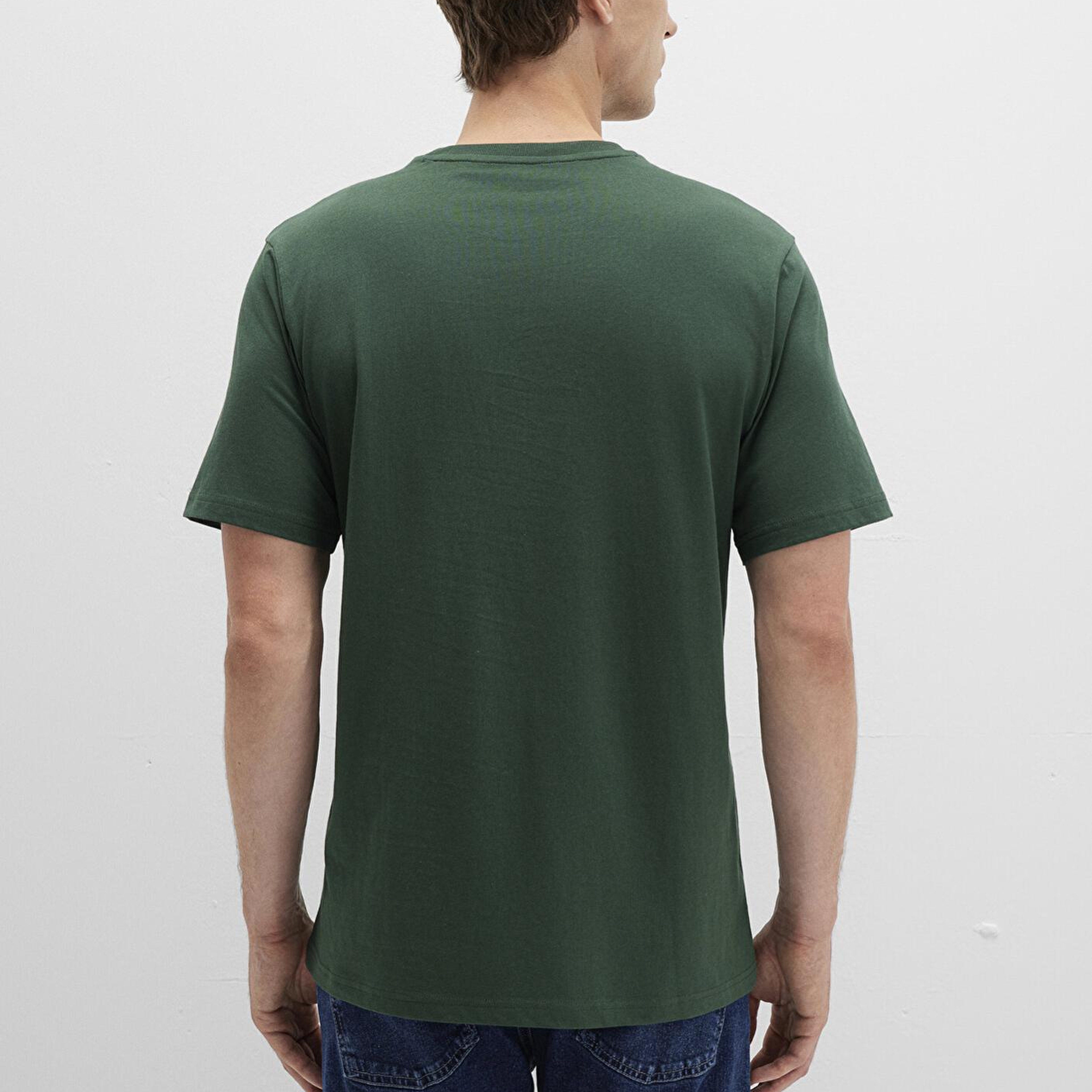 Mavi Mavi Logo Baskılı Yeşil Tişört Regular Fit / Normal Kesim 066842-71580