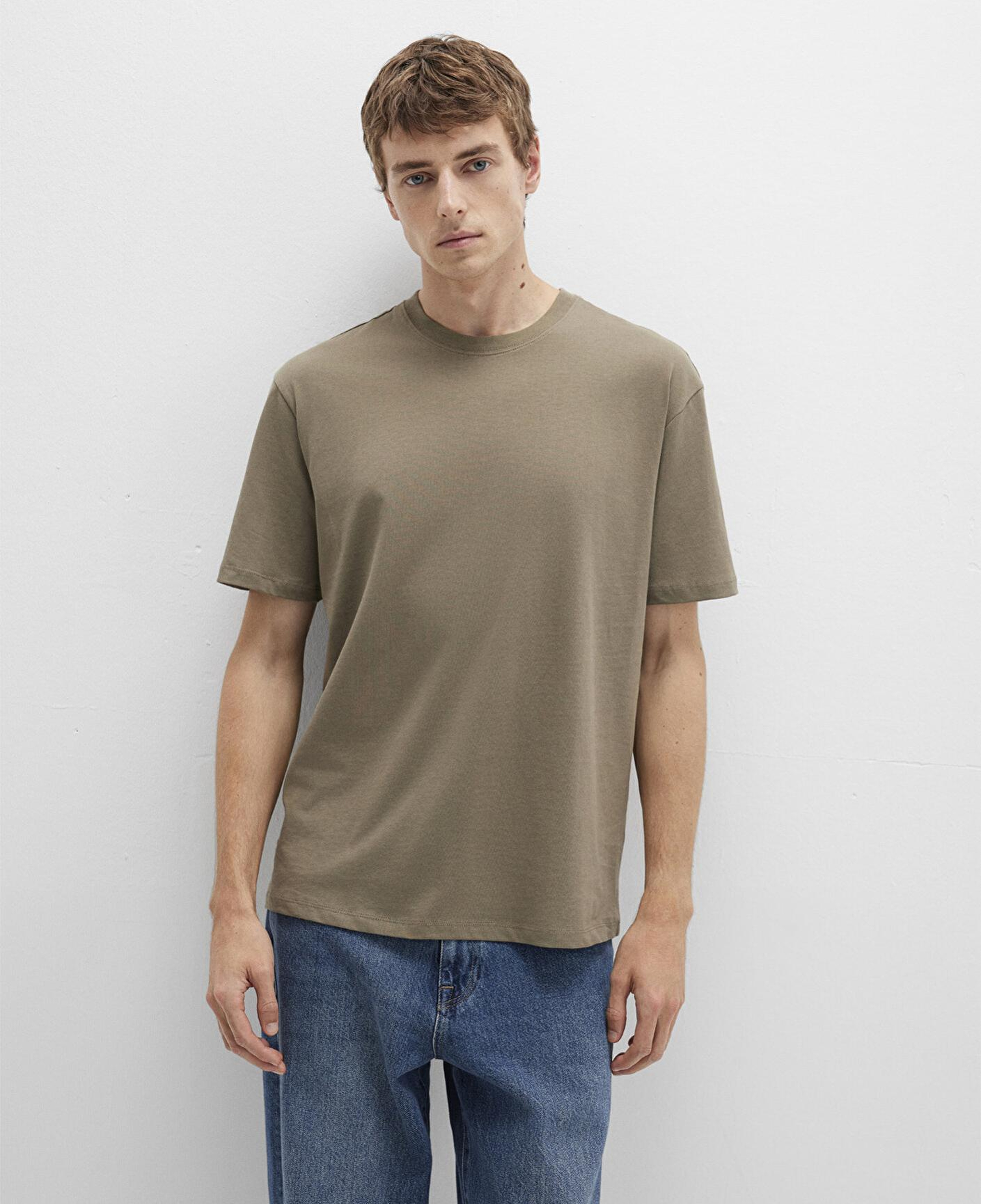 Mavi Haki Basic Tişört Loose Fit / Bol Rahat Kesim 066249-71816