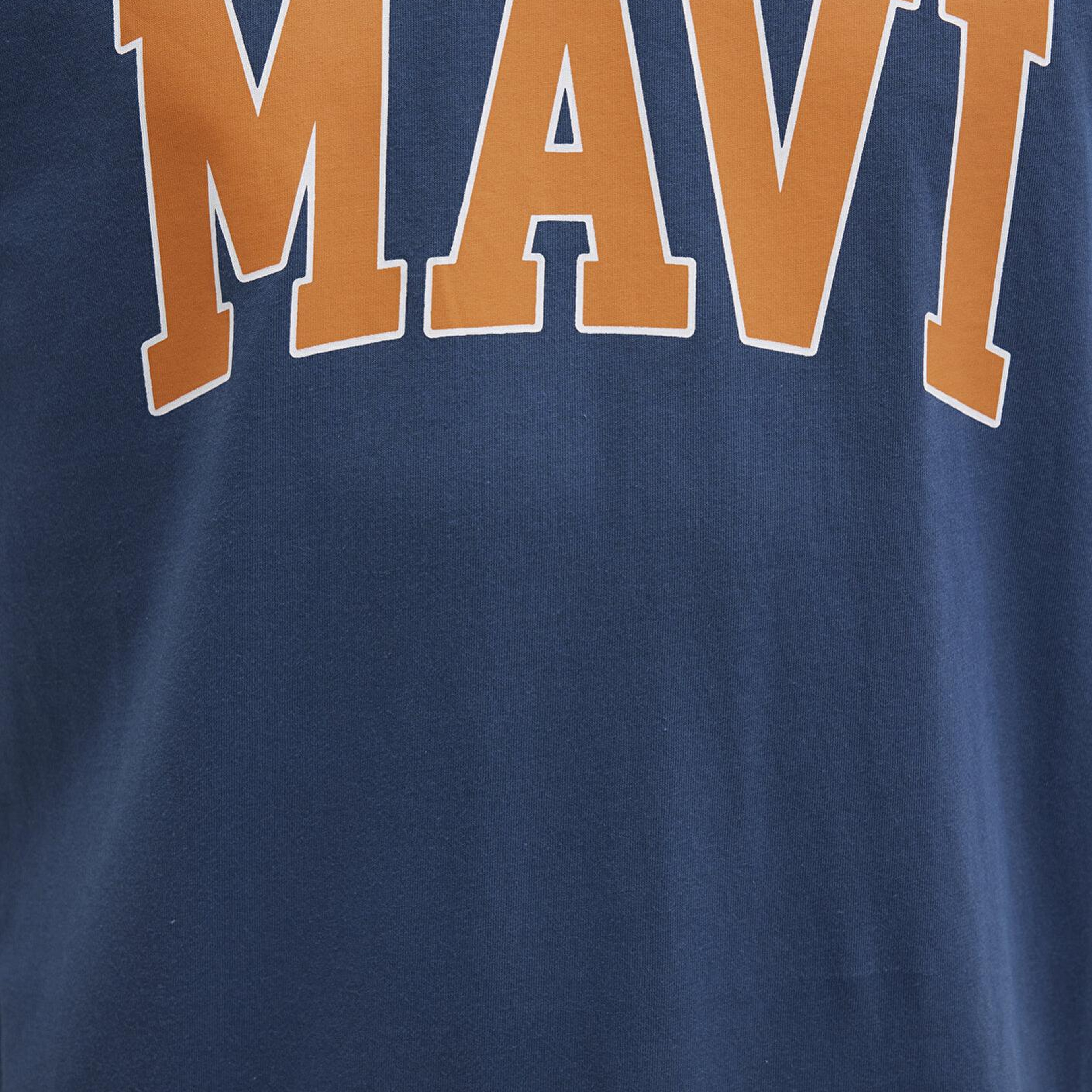 Mavi Mavi Logo Baskılı Mavi Tişört Loose Fit / Bol Rahat Kesim 0611711-90609