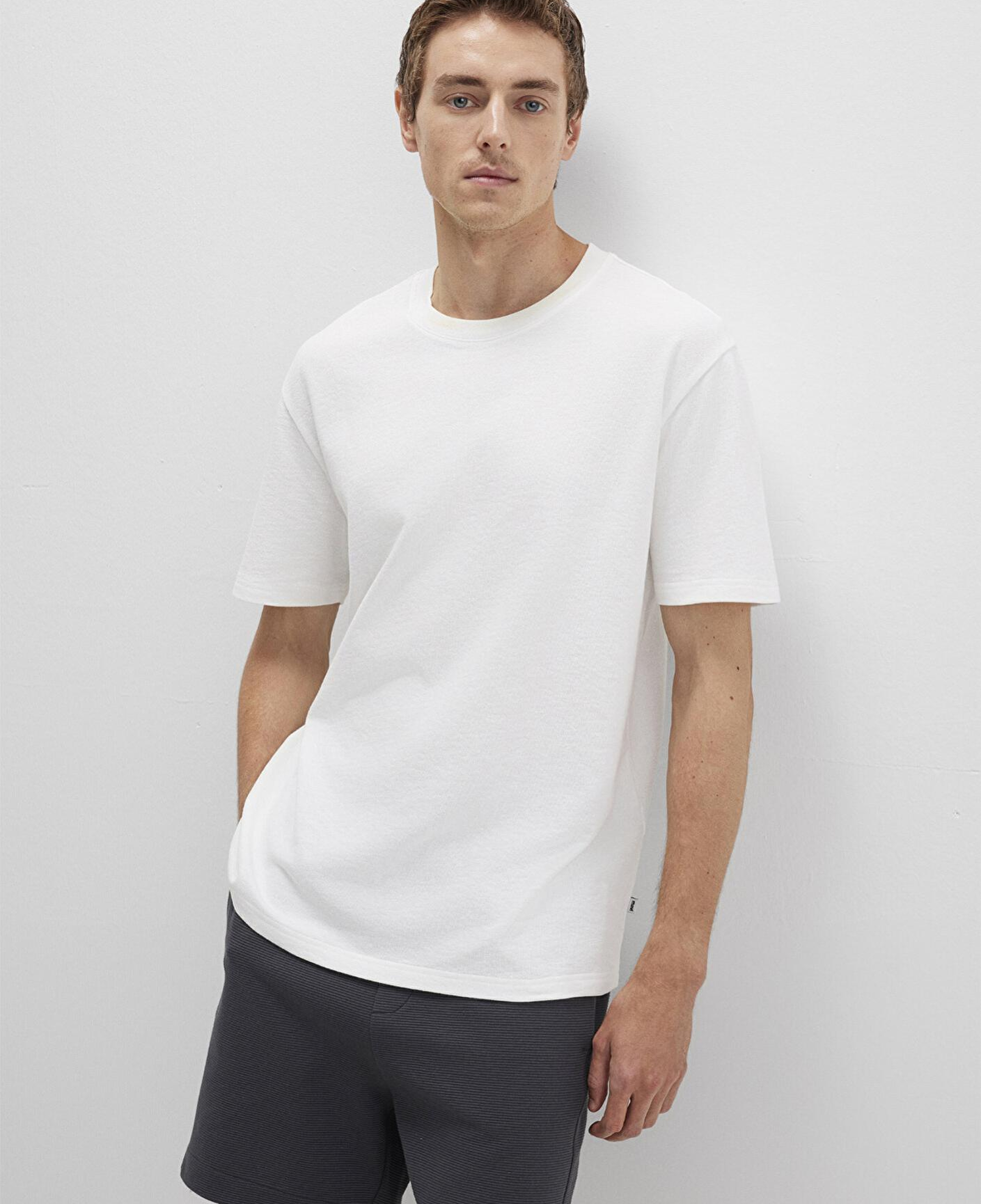 Mavi Beyaz Basic Tişört Loose Fit / Bol Rahat Kesim 0612823-70057