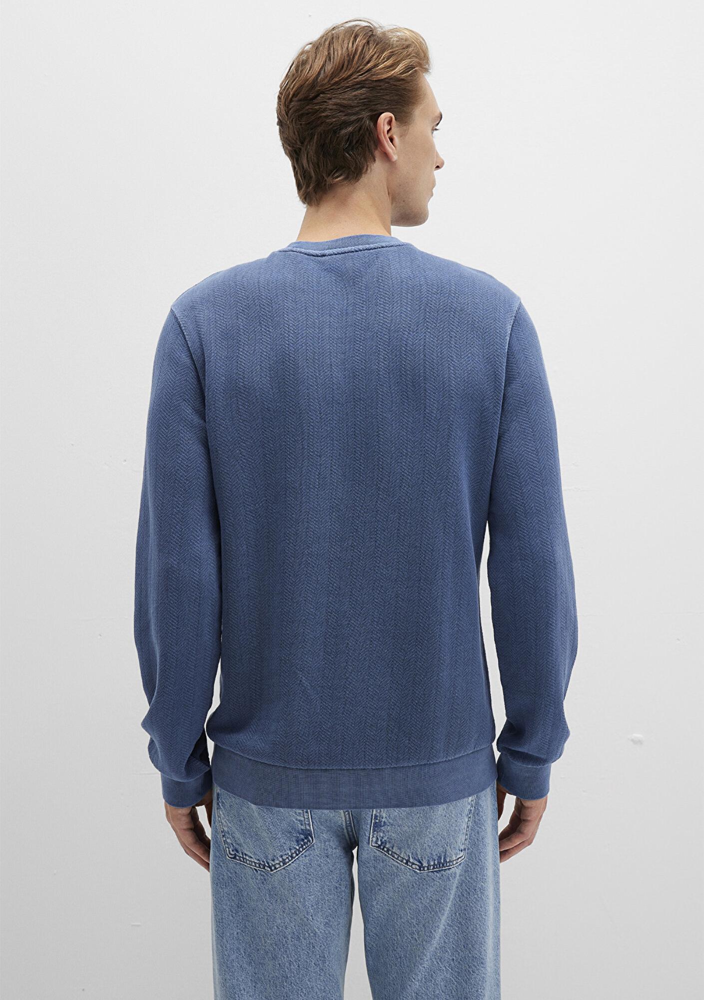 Mavi Bisiklet Yaka Mavi Sweatshirt 0S10369-70497