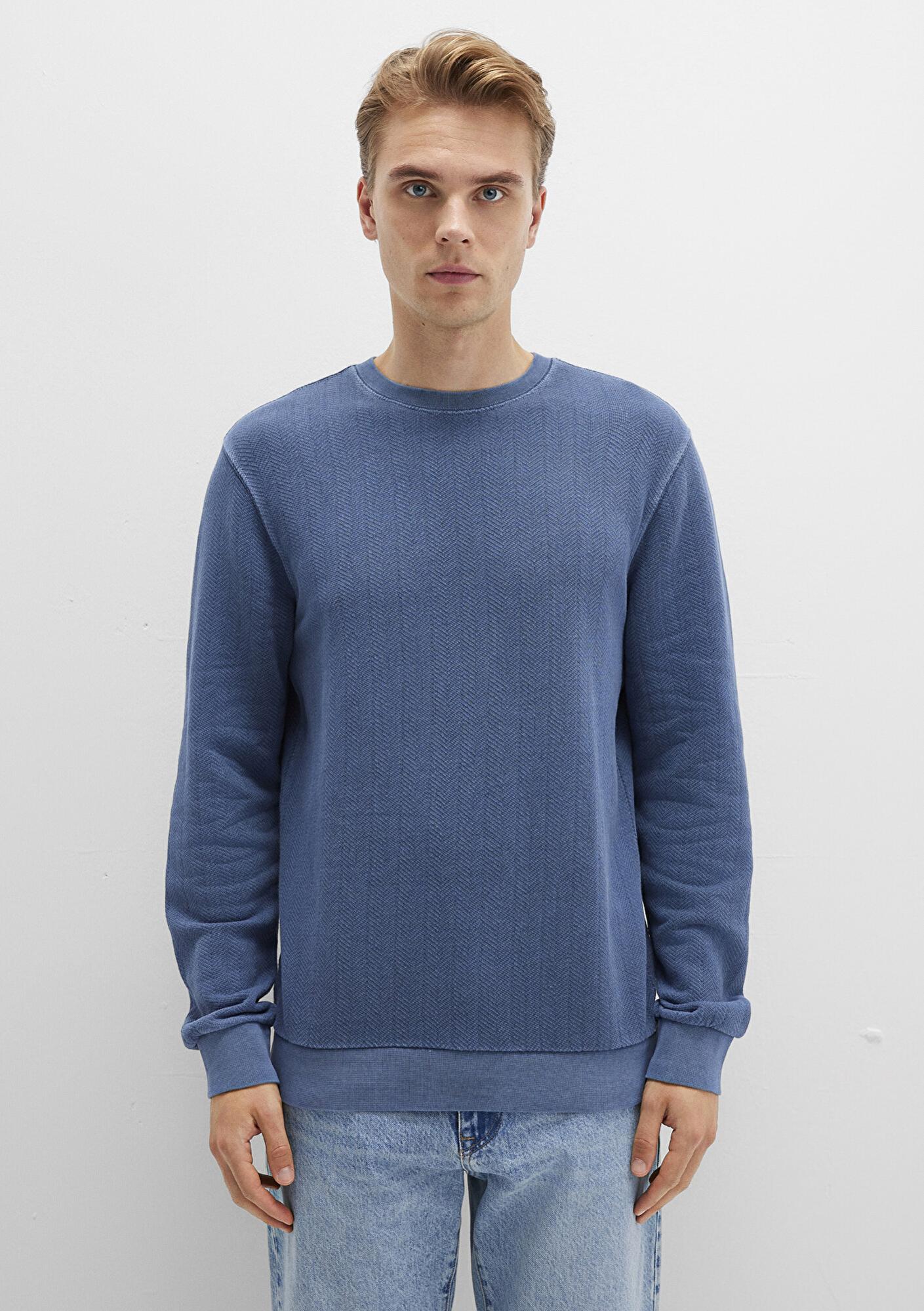 Mavi Bisiklet Yaka Mavi Sweatshirt 0S10369-70497