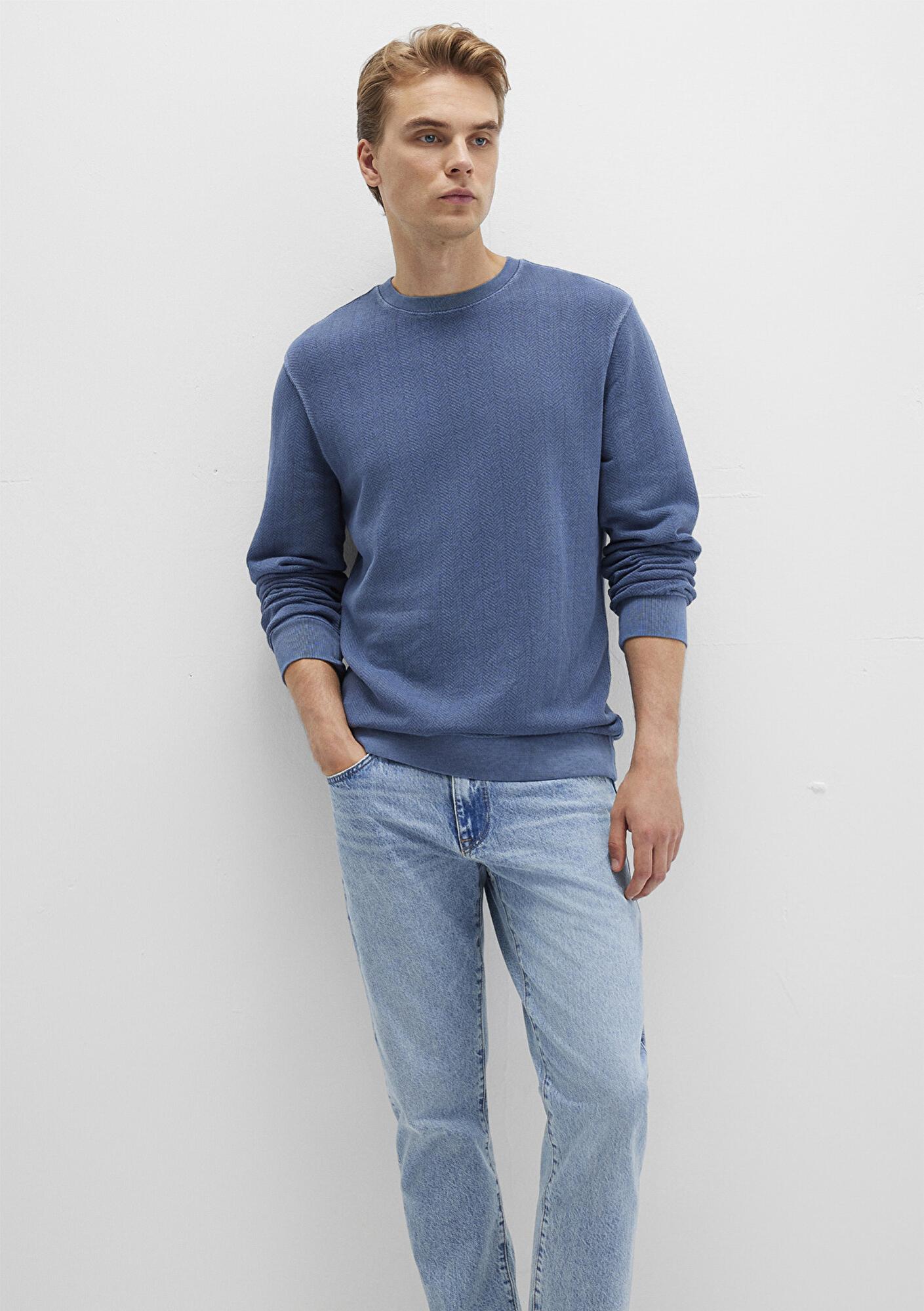 Mavi Bisiklet Yaka Mavi Sweatshirt 0S10369-70497