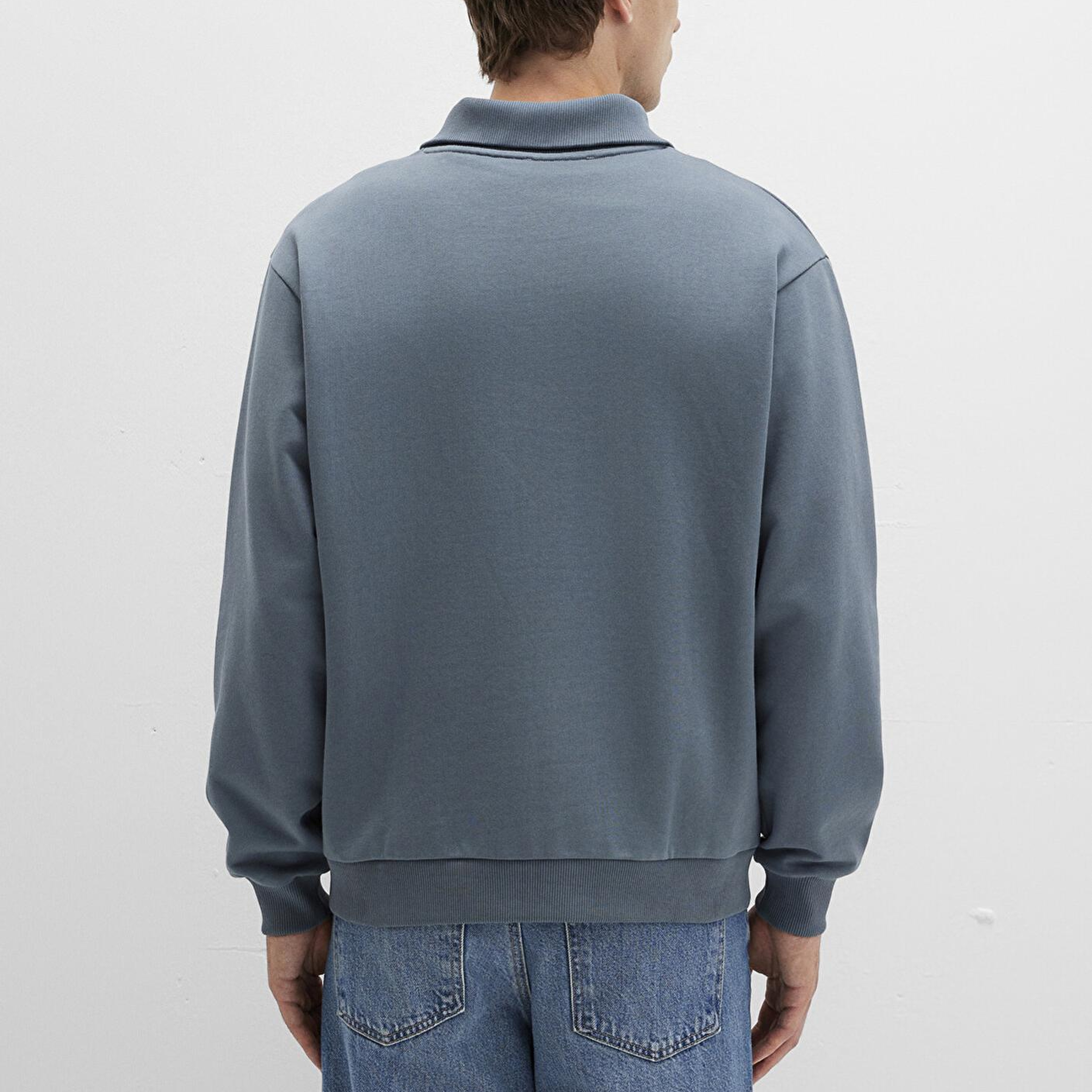 Mavi Yarı Fermuarlı Polo Yaka Yeşil Sweatshirt 0S10368-80889