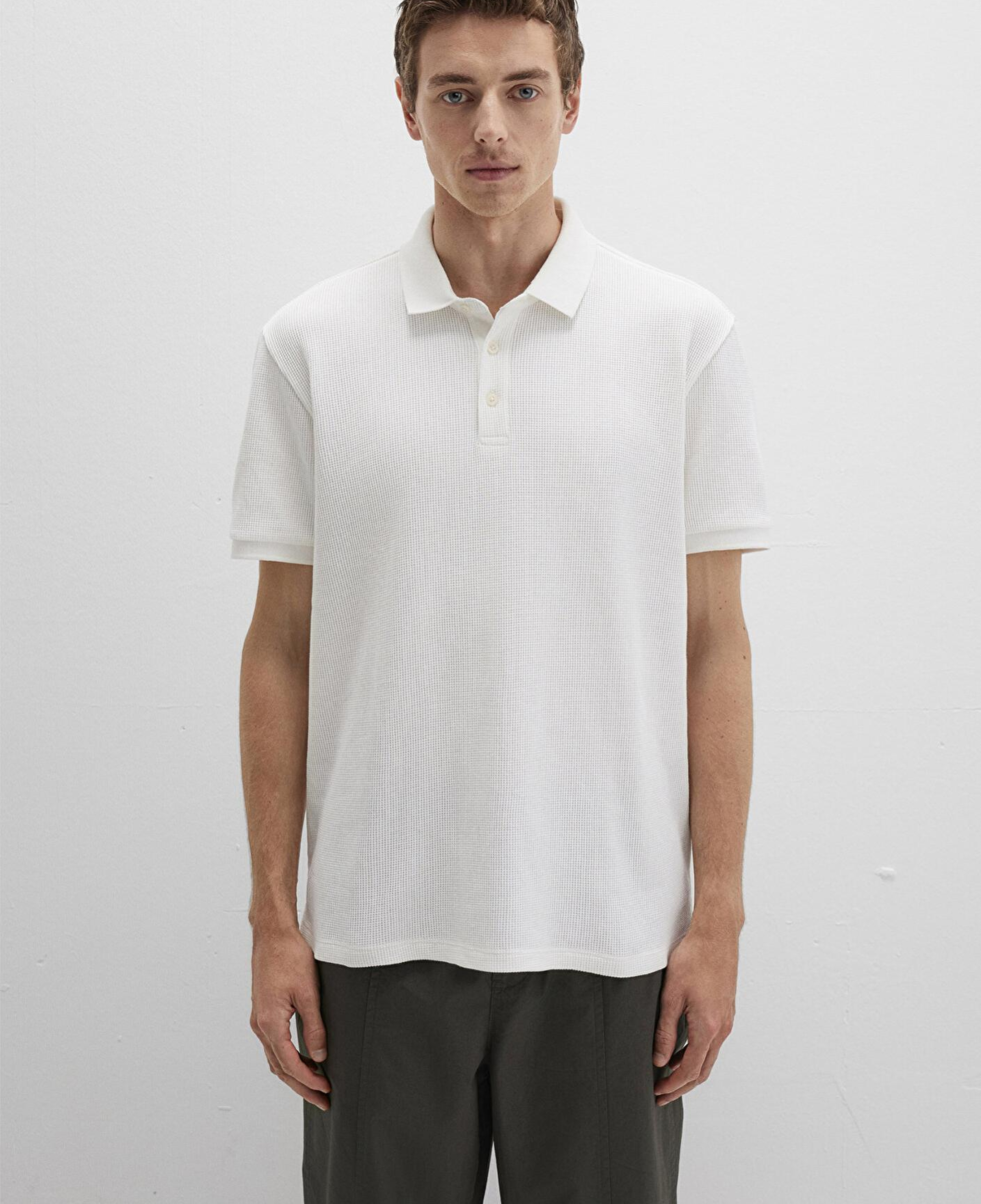 Mavi Dokulu Beyaz Polo Tişört Regular Fit / Normal Kesim 0612824-70057