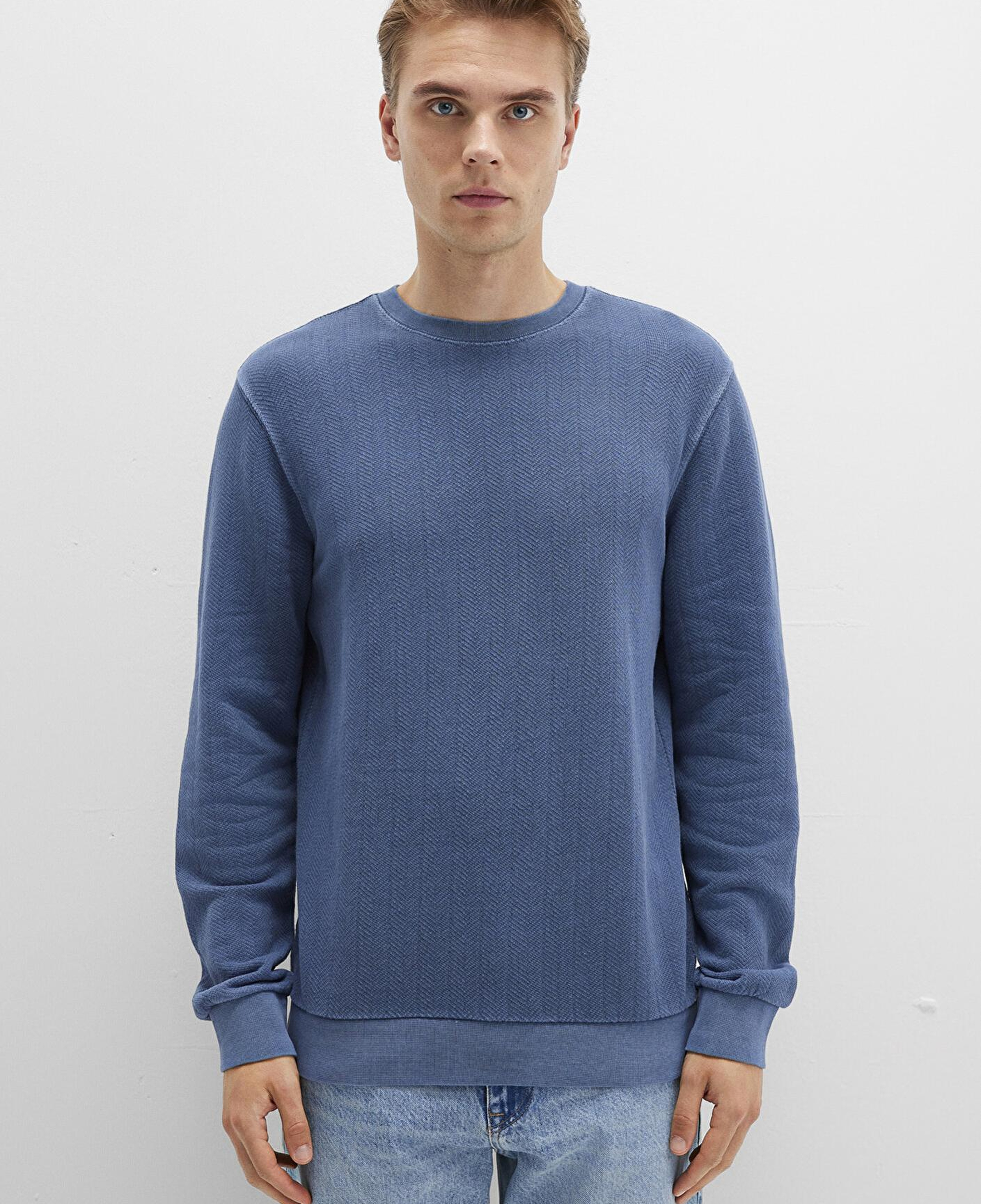 Mavi Bisiklet Yaka Mavi Sweatshirt 0S10369-70497