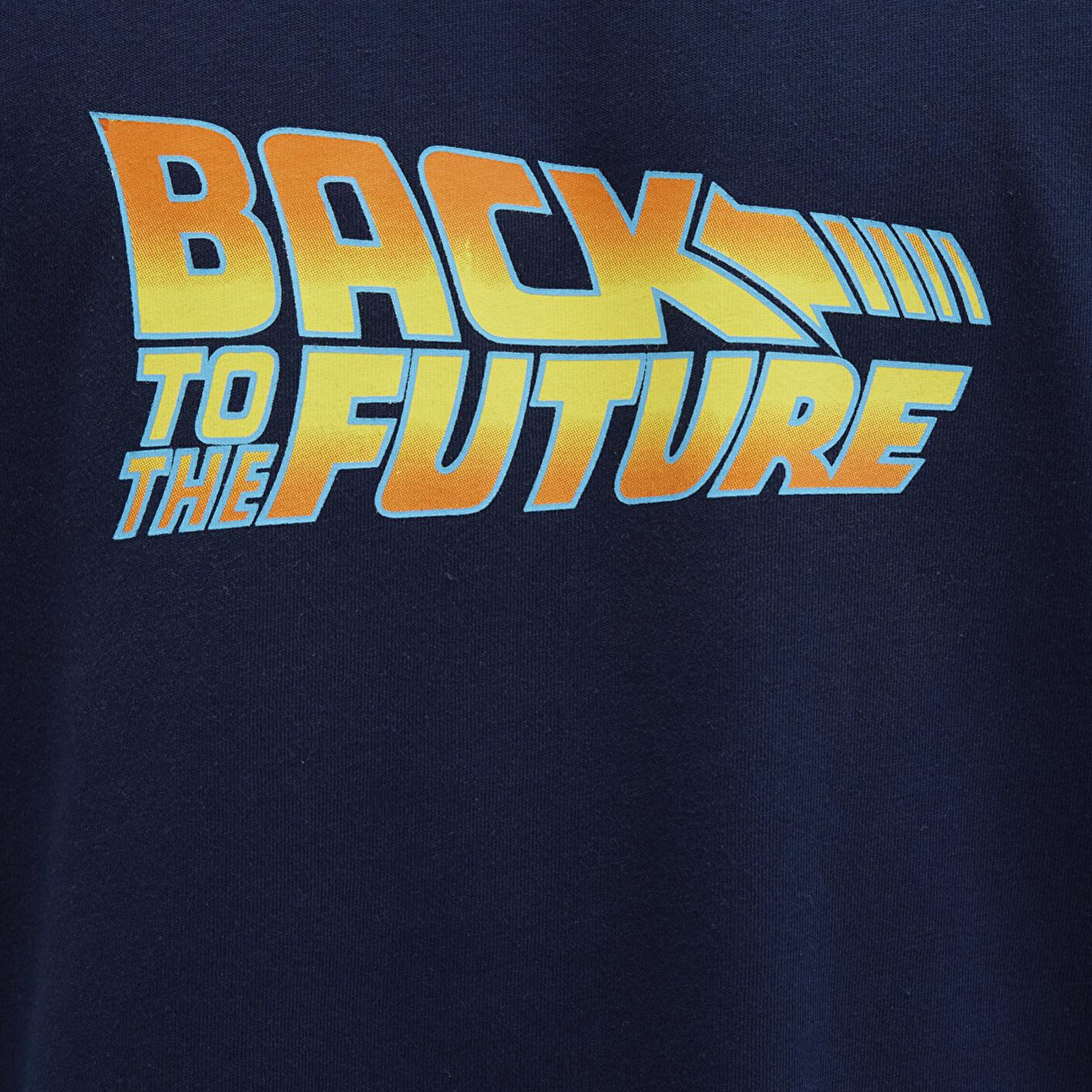 Mavi Back To The Future Baskılı Lacivert Tişört Loose Fit / Bol Rahat Kesim 0612925-89353