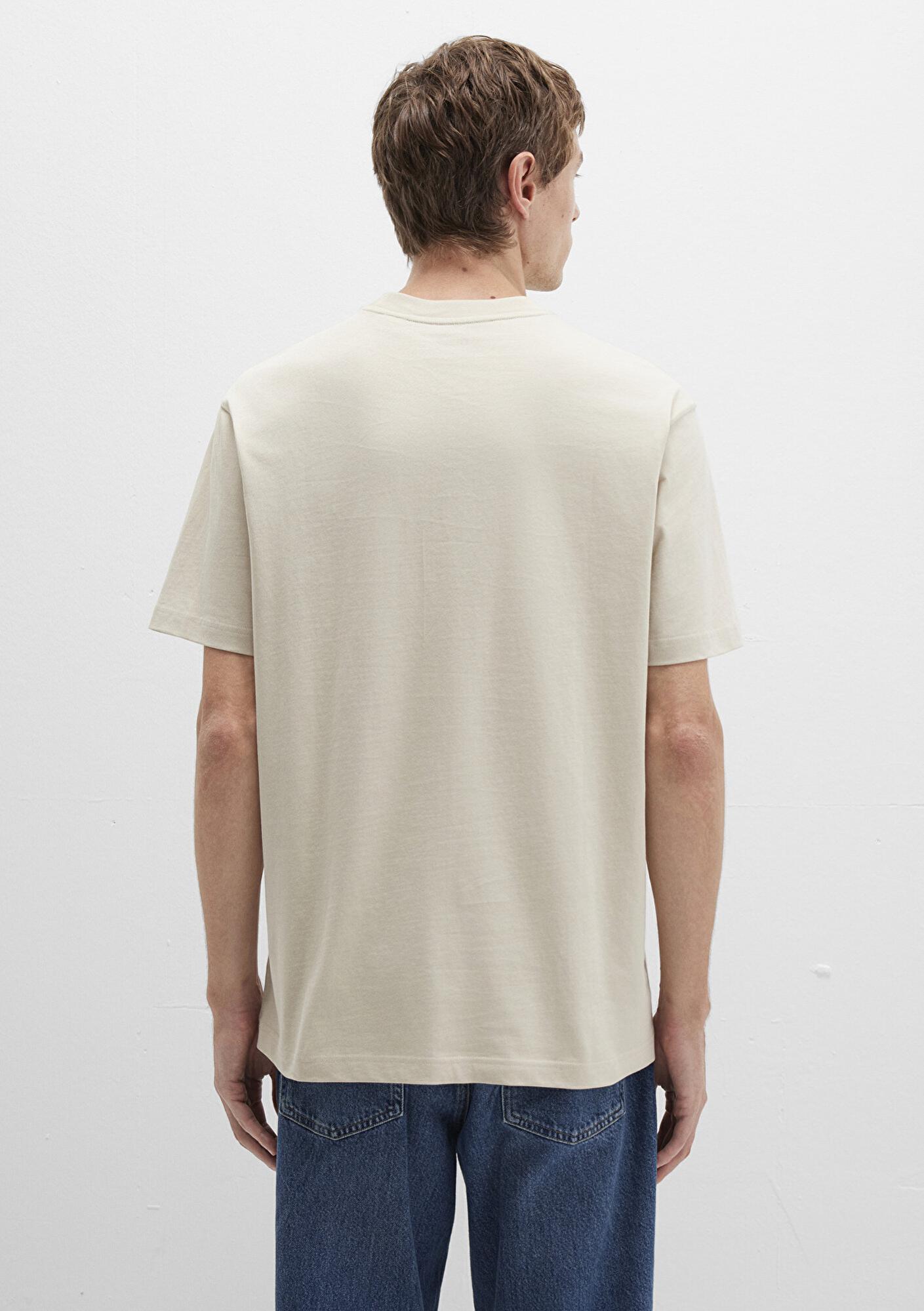 Mavi Snoopy Baskılı Bej Tişört Loose Fit / Bol Rahat Kesim 0612928-70322