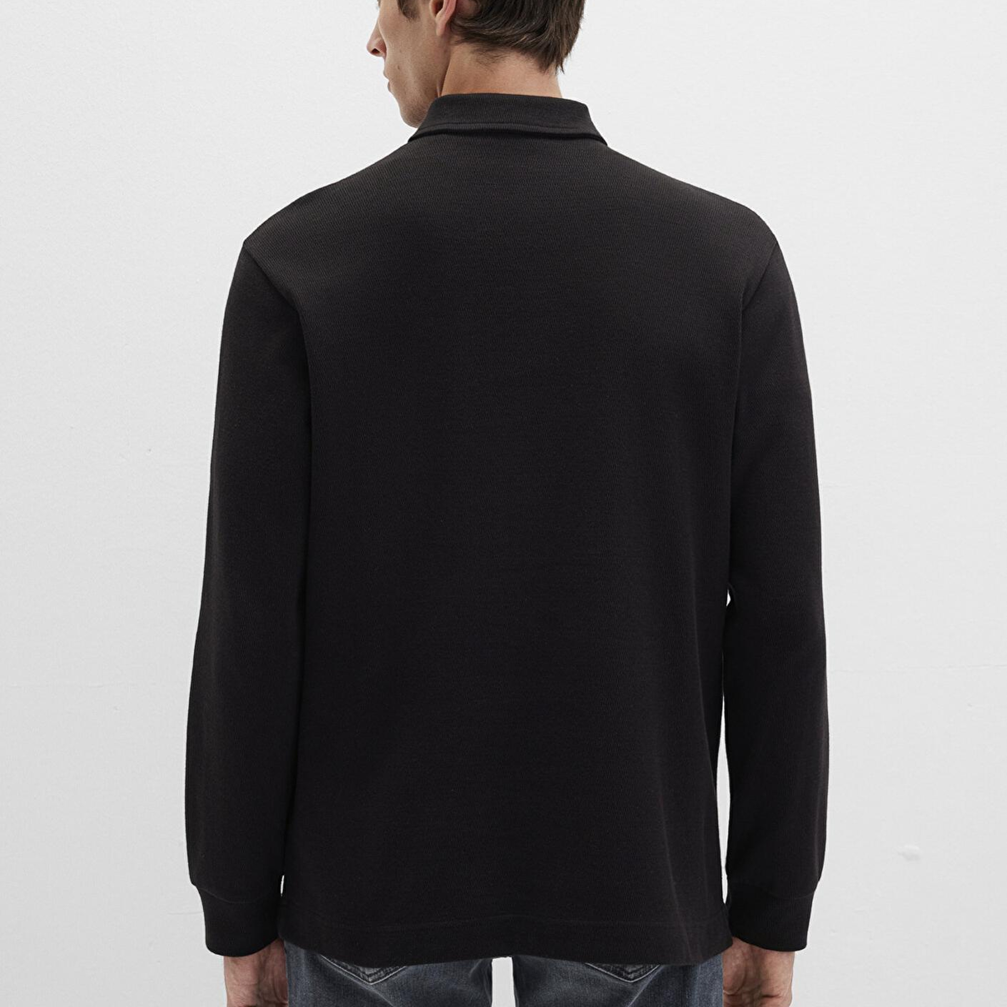 Mavi Uzun Kollu Siyah Polo Tişört Regular Fit / Normal Kesim 0612881-900