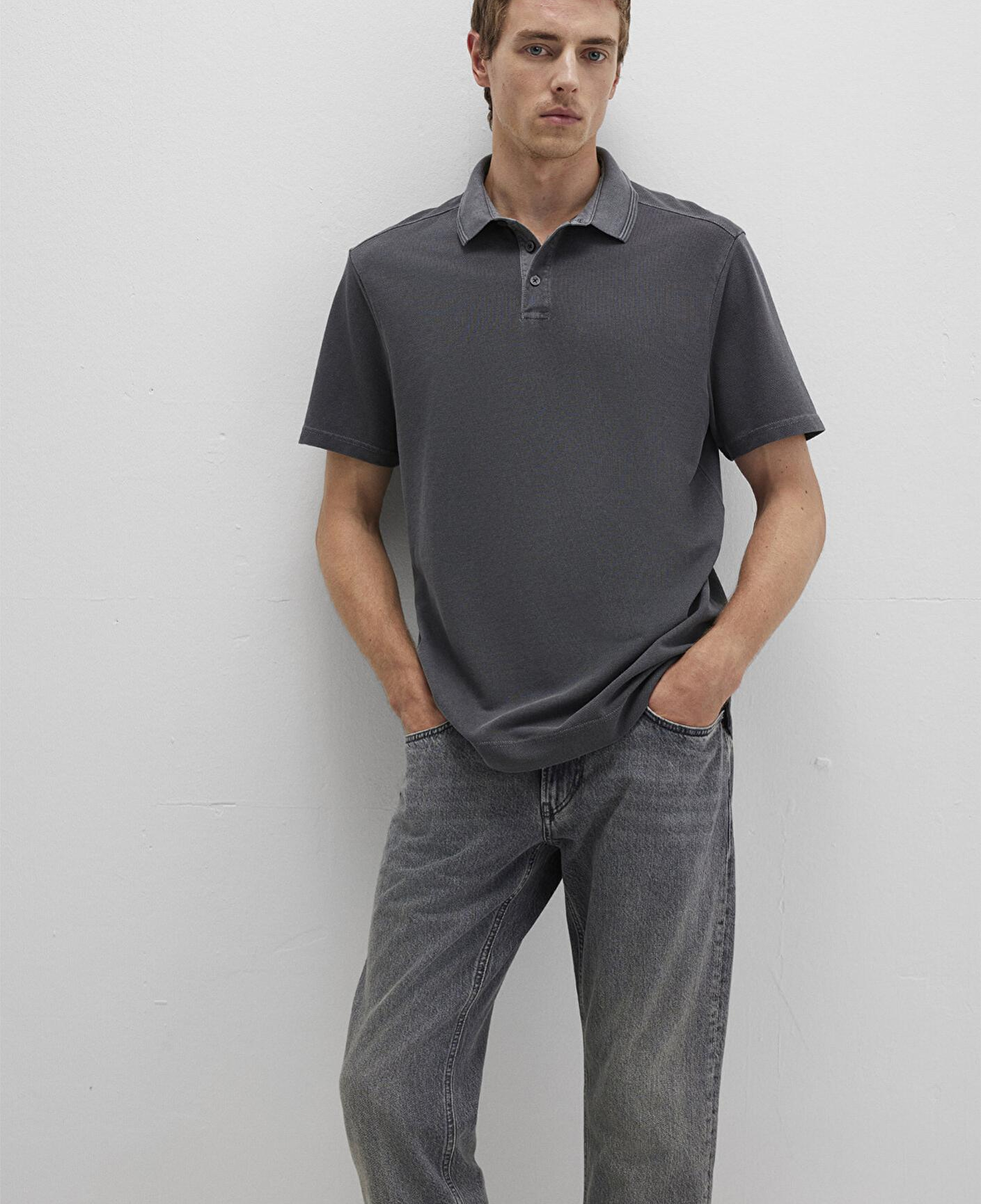 Mavi Antrasit Polo Tişört Regular Fit / Normal Kesim 0612820-80106