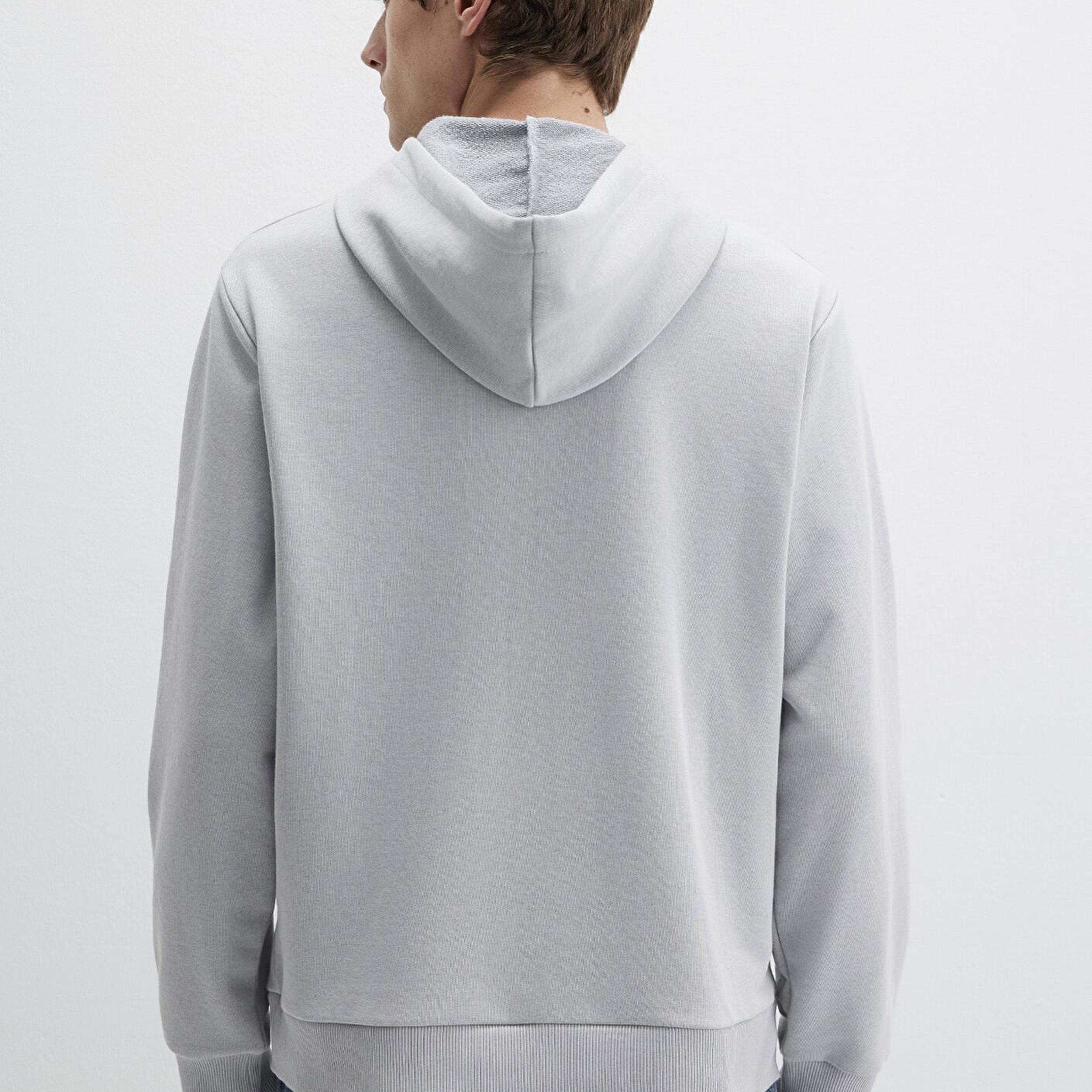 Mavi Mavi Logo Baskılı Gri Sweatshirt 0S10395-70075