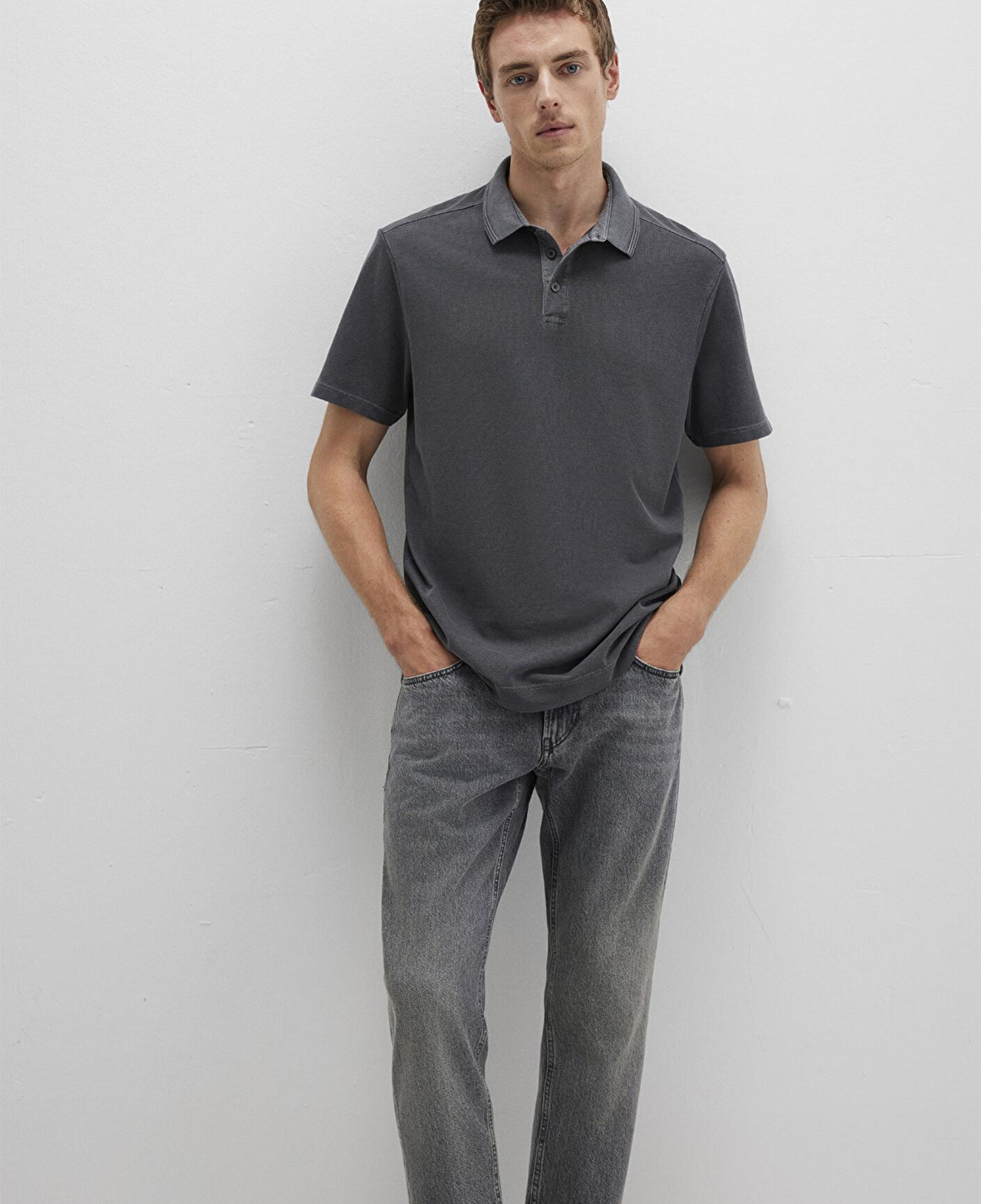 Mavi Antrasit Polo Tişört Regular Fit / Normal Kesim 0612820-80106