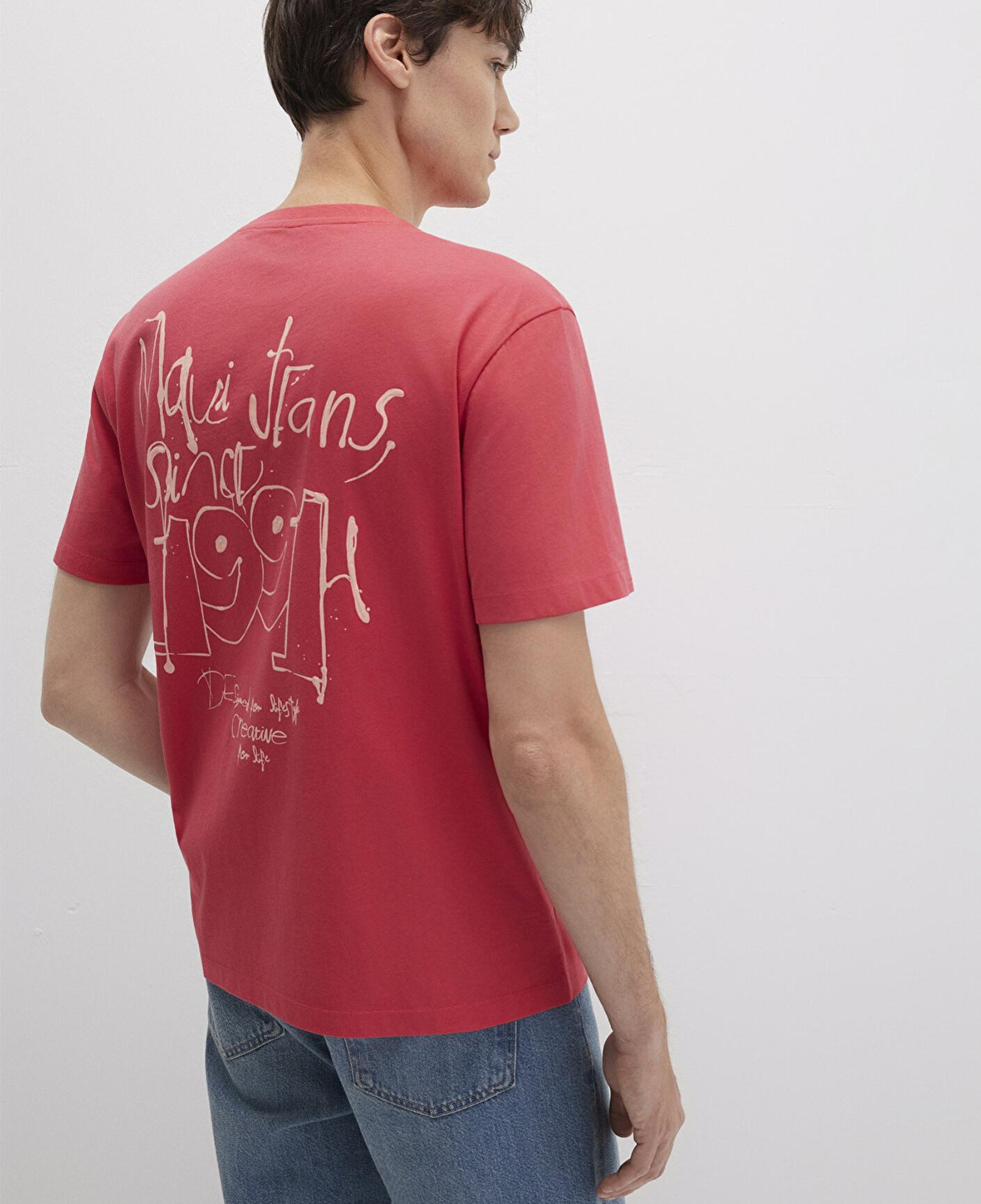 Mavi 1991 Baskılı Pembe Tişört Loose Fit / Bol Rahat Kesim 0612908-71079