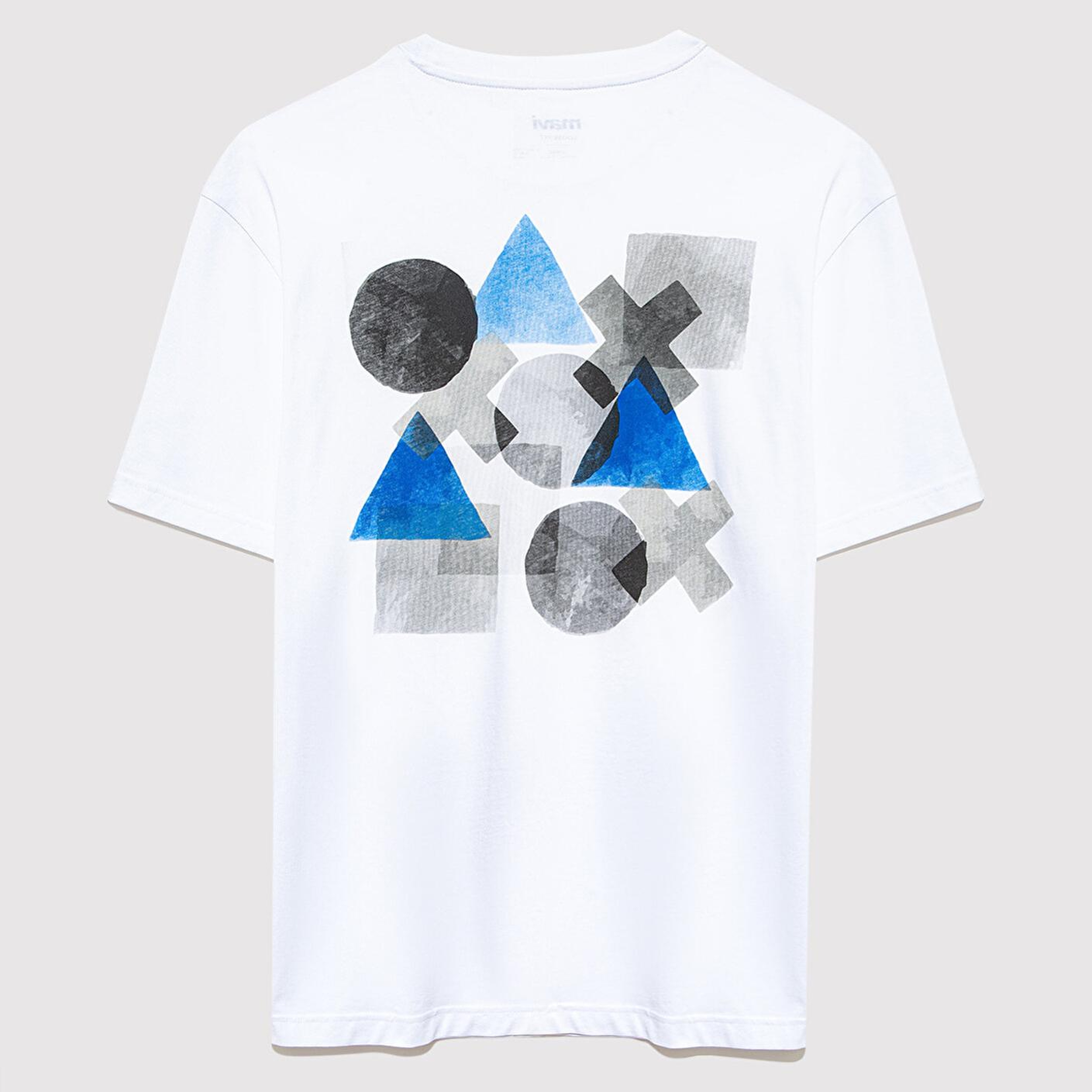 Mavi PlayStation Baskılı Beyaz Tişört​ Loose Fit / Bol Rahat Kesim 0612926-620