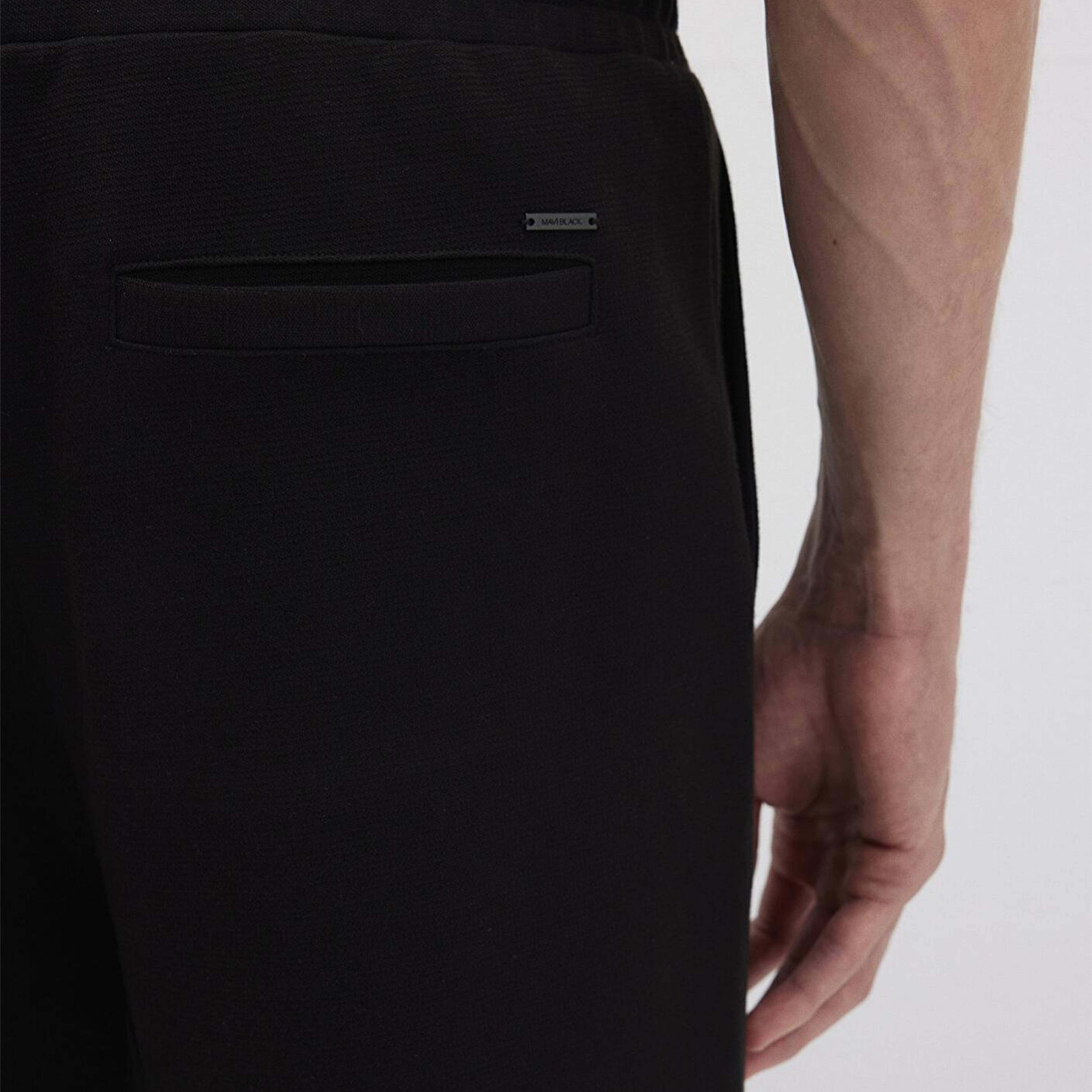 Mavi Siyah Örme İnterlok Pantolon 0010489-900