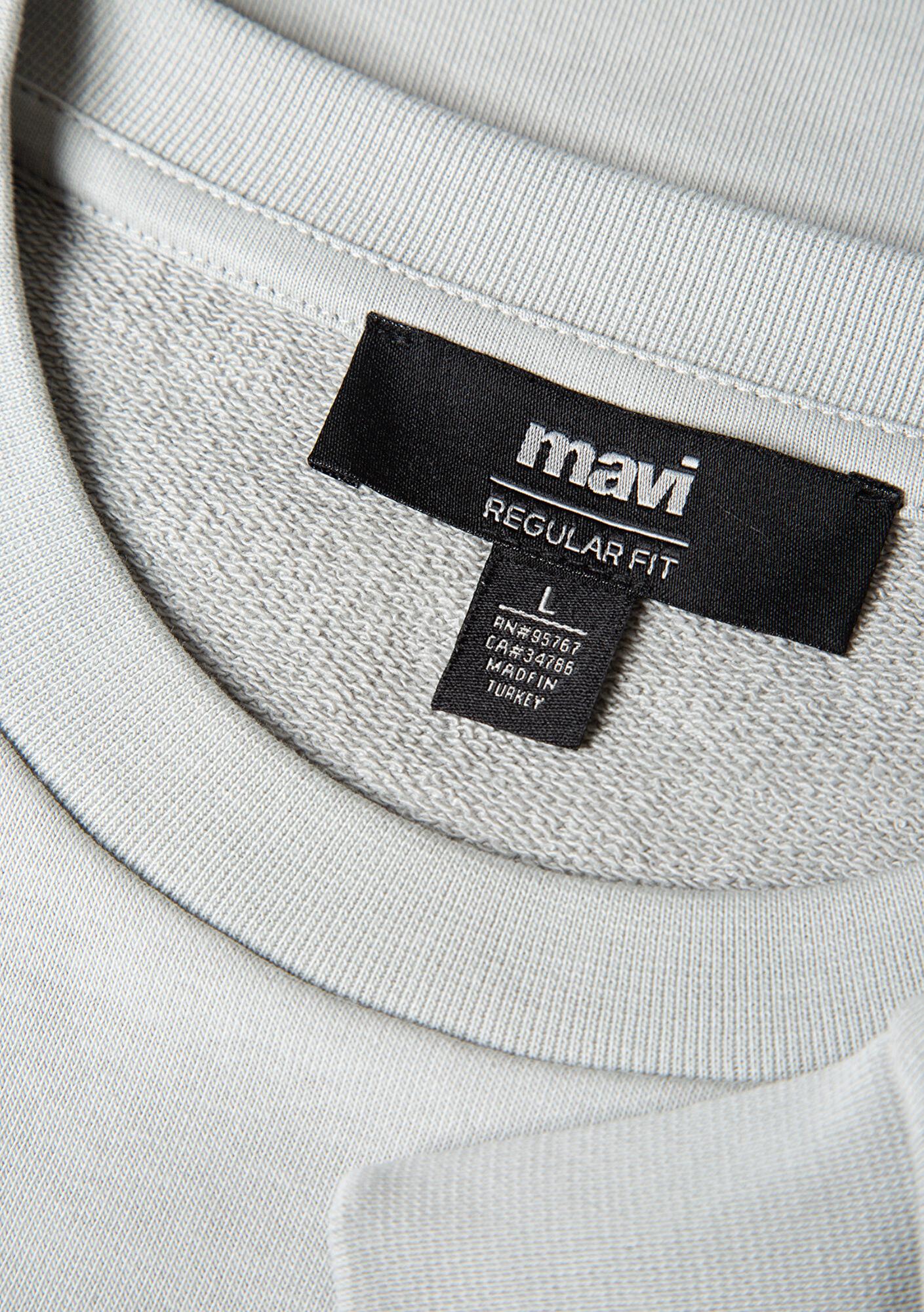 Mavi Mavi Baskılı Gri Sweatshirt 0S10402-70075