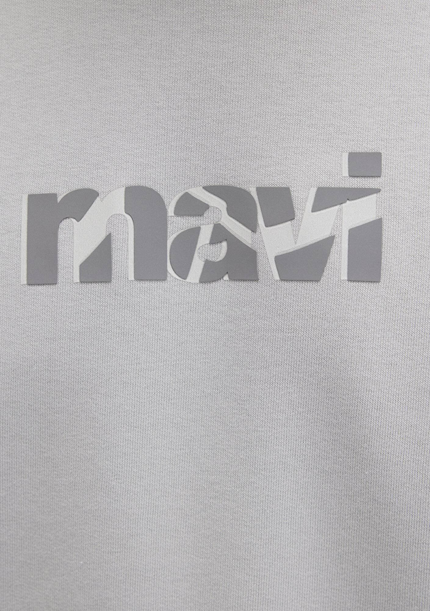 Mavi Mavi Baskılı Gri Sweatshirt 0S10402-70075