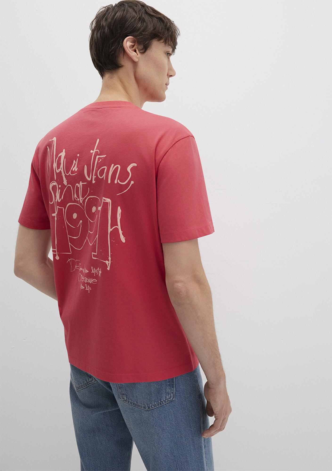 Mavi 1991 Baskılı Pembe Tişört Loose Fit / Bol Rahat Kesim 0612908-71079