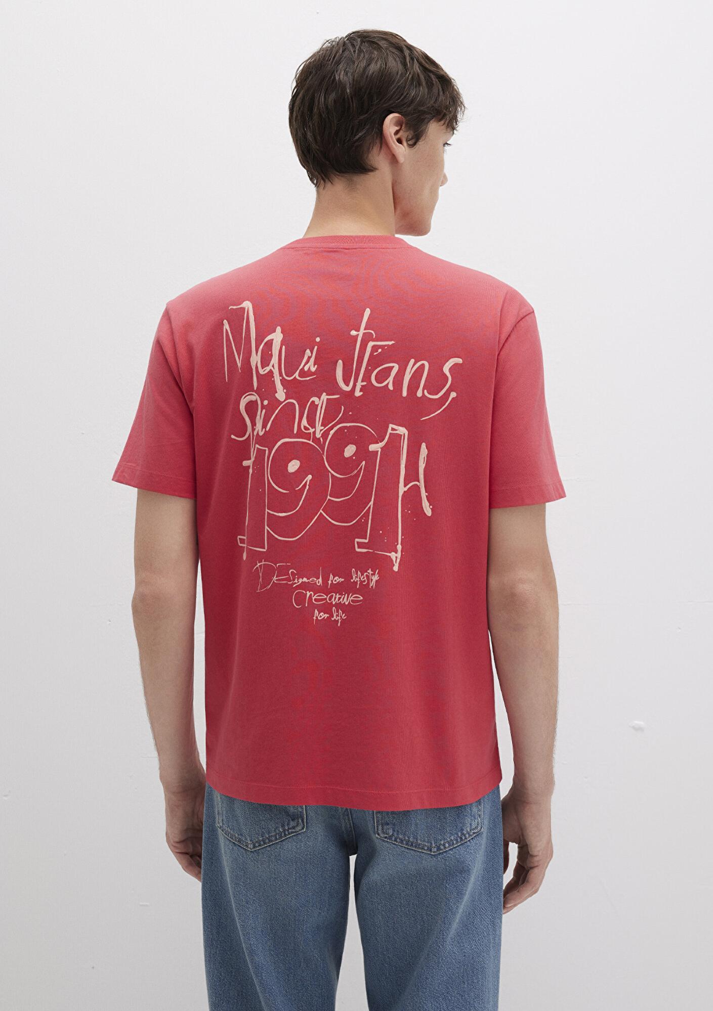 Mavi 1991 Baskılı Pembe Tişört Loose Fit / Bol Rahat Kesim 0612908-71079