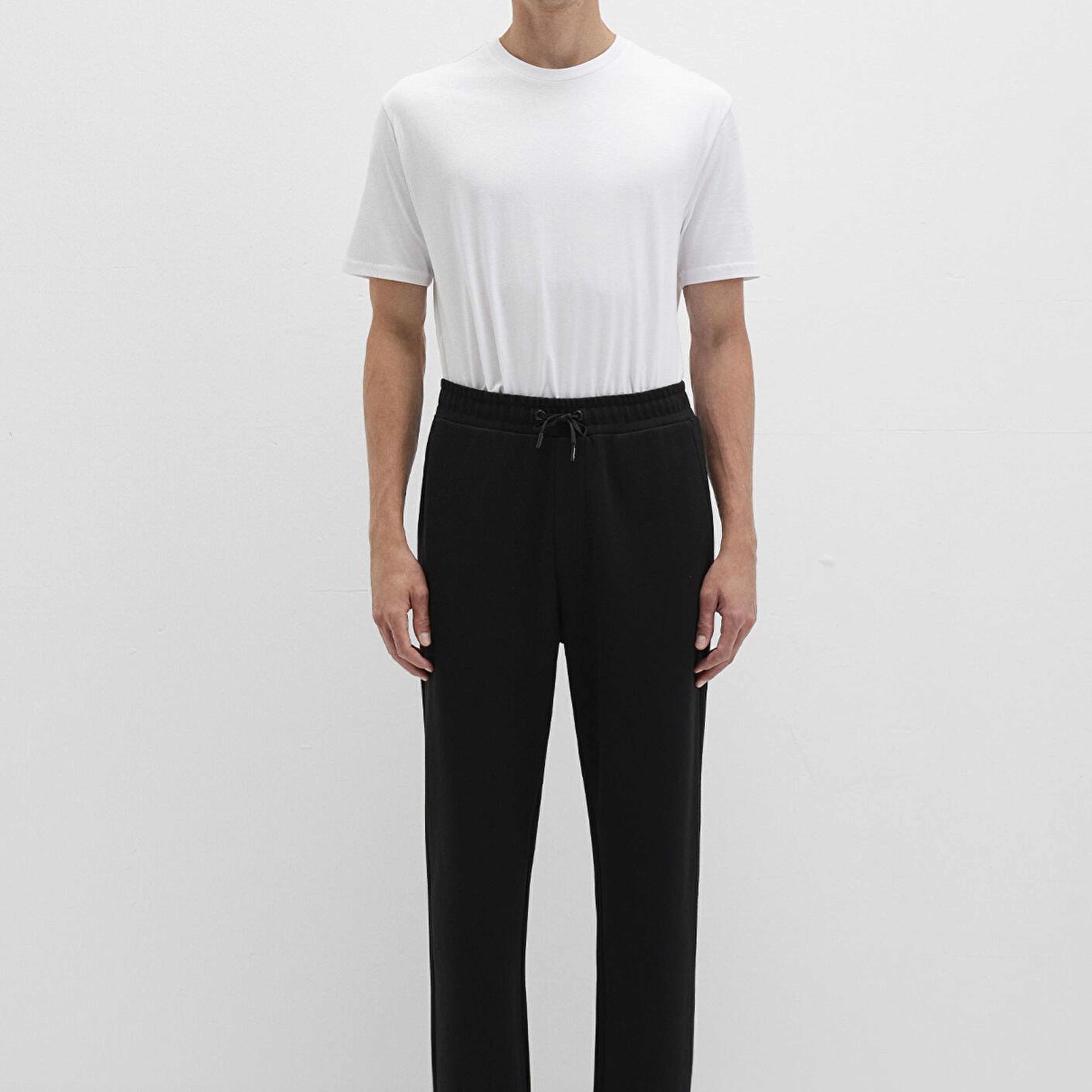 Mavi Siyah Örme İnterlok Pantolon 0010489-900