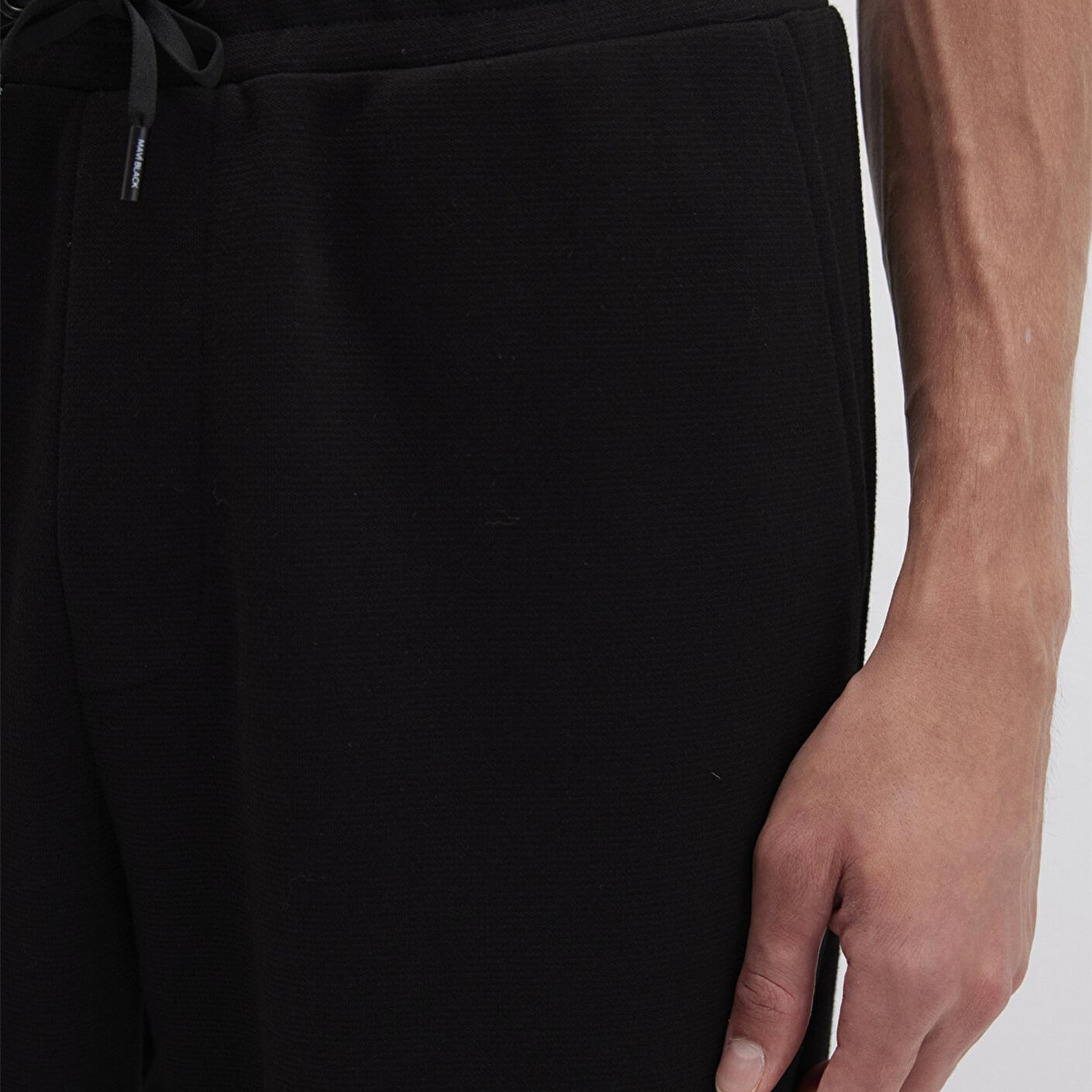 Mavi Siyah Örme İnterlok Pantolon 0010489-900