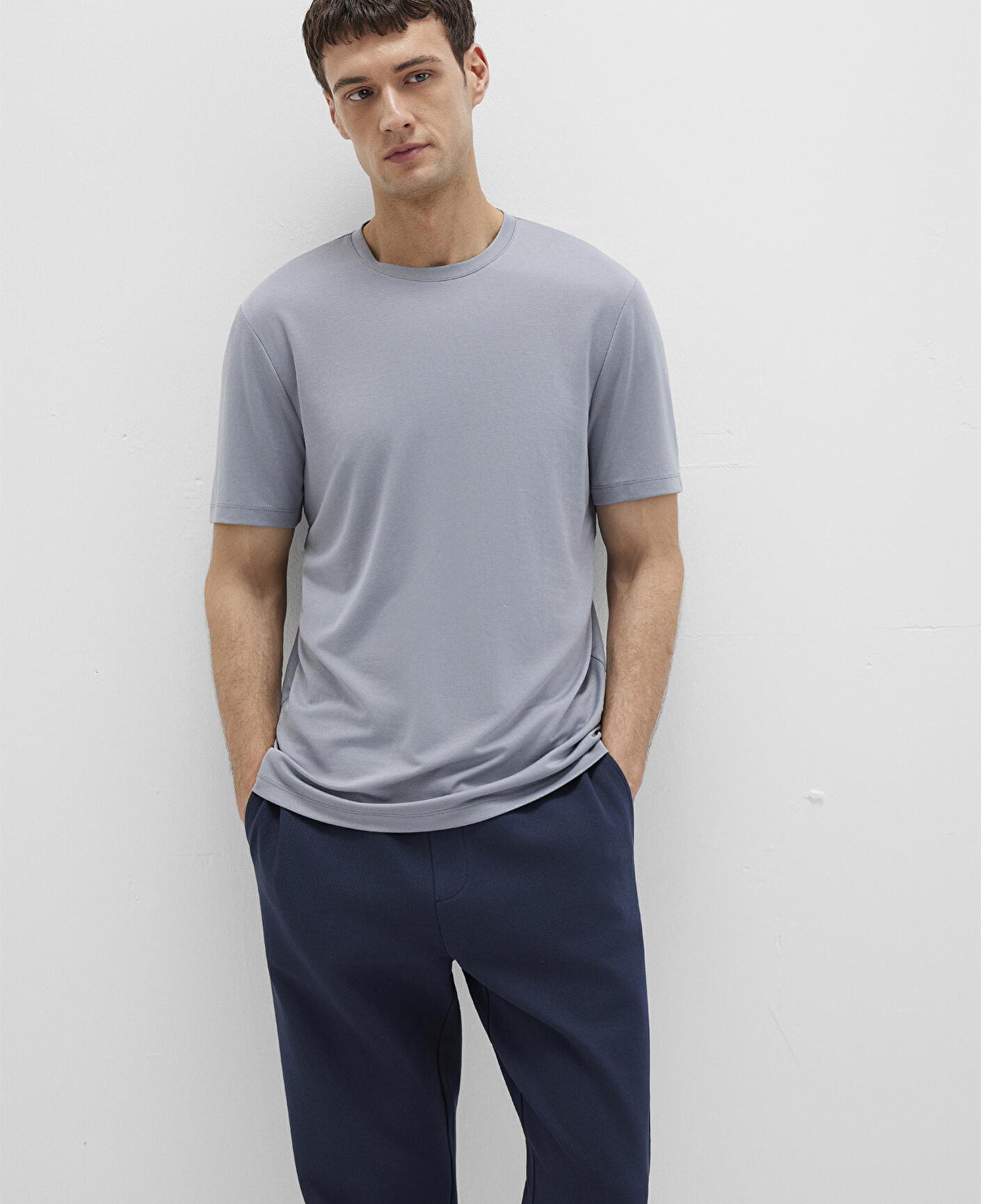 Mavi Bisiklet Yaka Mavi Basic Tişört Regular Fit / Normal Kesim 0612865-86584