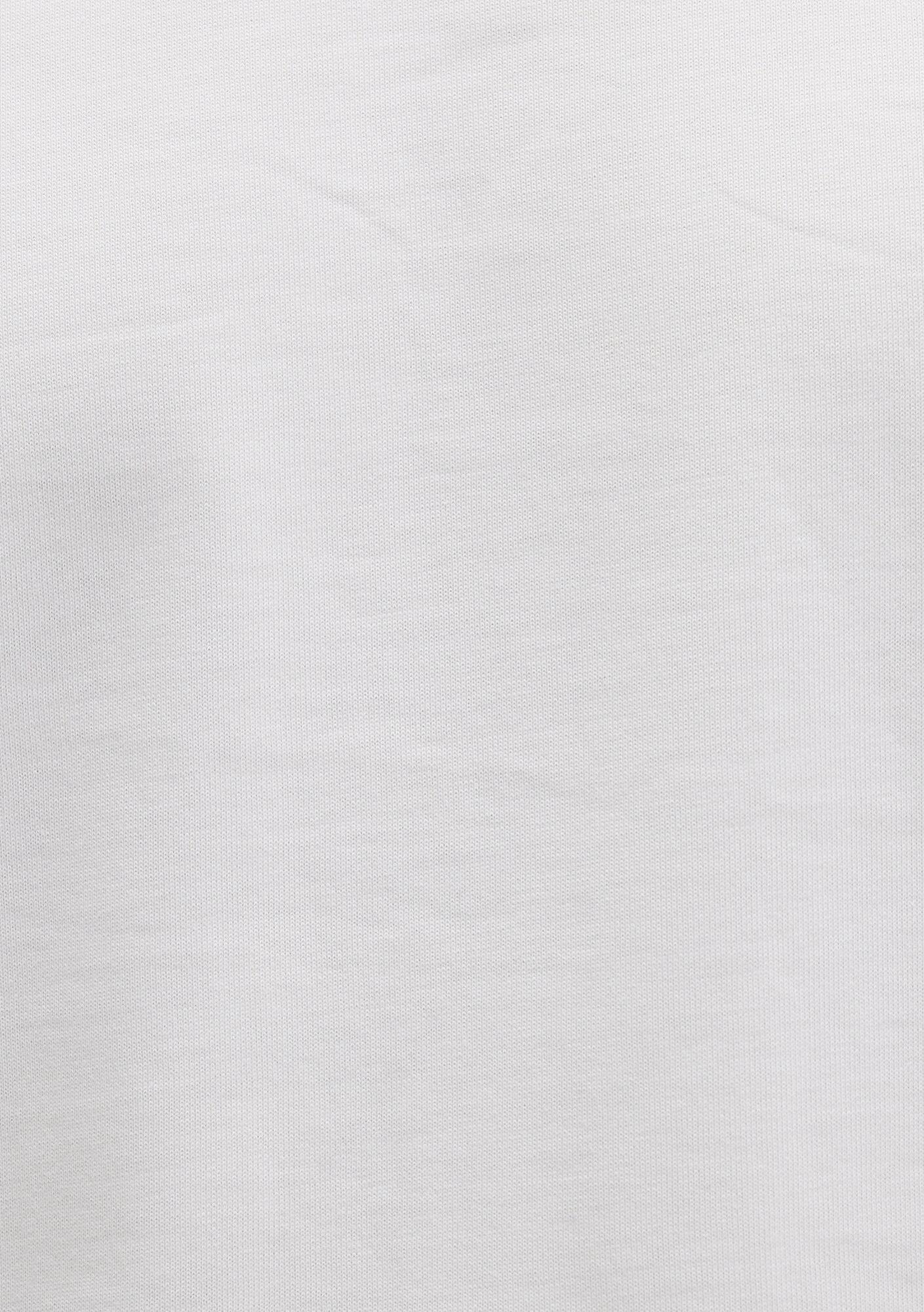 Mavi Bisiklet Yaka Ekru Basic Tişört Loose Fit / Bol Rahat Kesim 0612864-70057