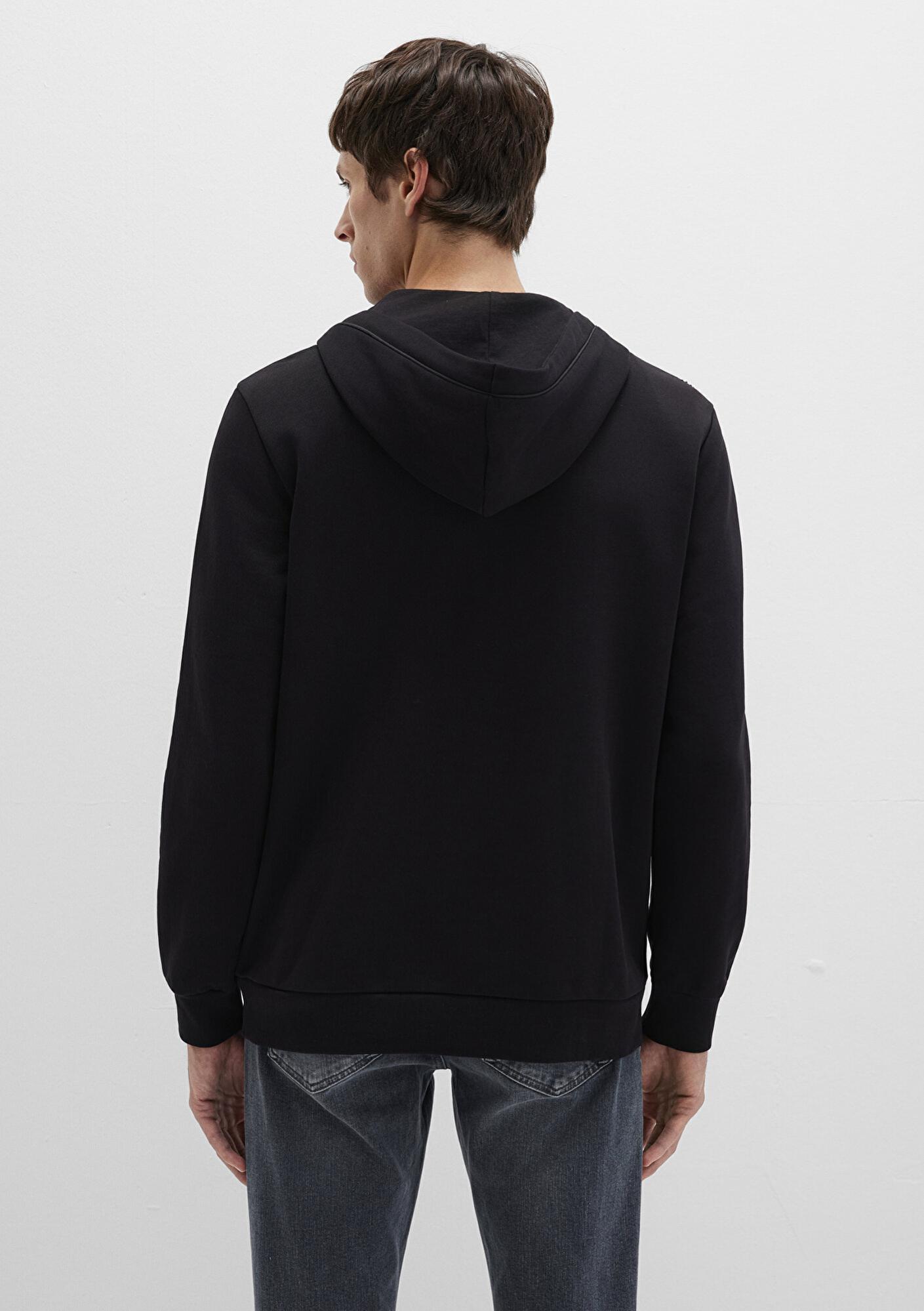 Mavi Mavi Black Kapüşonlu Siyah Sweatshirt 0S10384-900