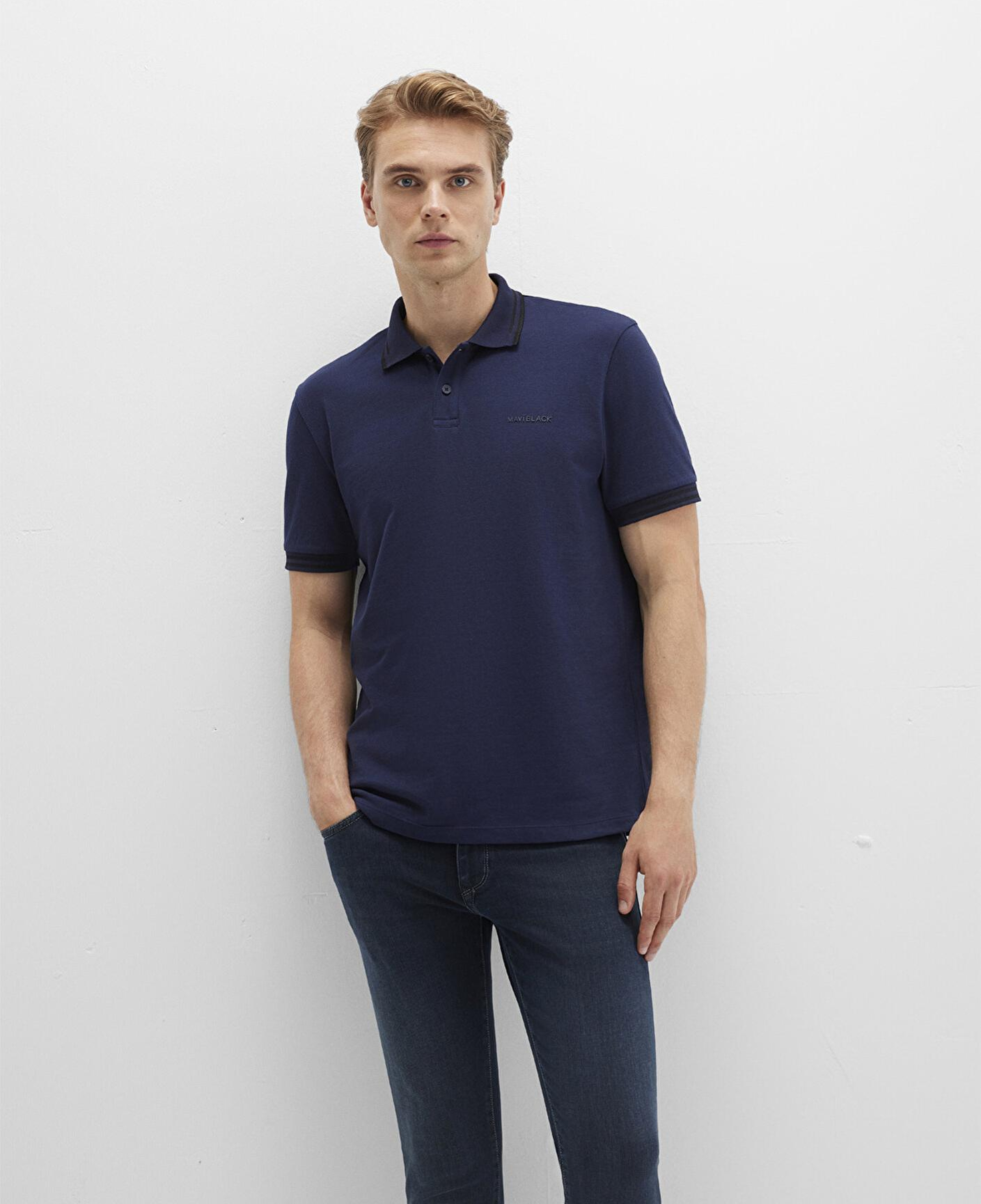 Mavi Mavi Black Lacivert Polo Tişört Regular Fit / Normal Kesim 0612875-86415