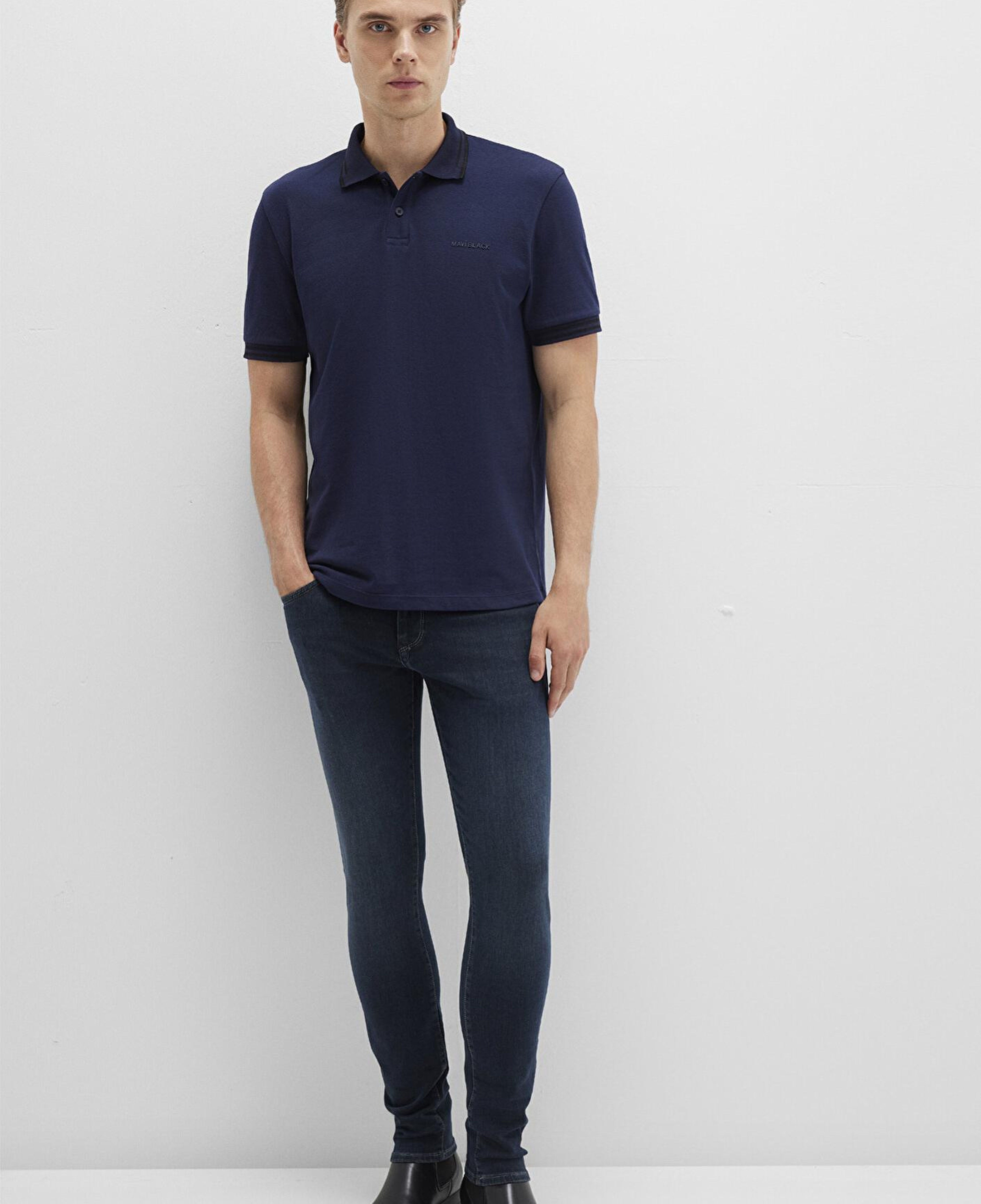 Mavi Mavi Black Lacivert Polo Tişört Regular Fit / Normal Kesim 0612875-86415