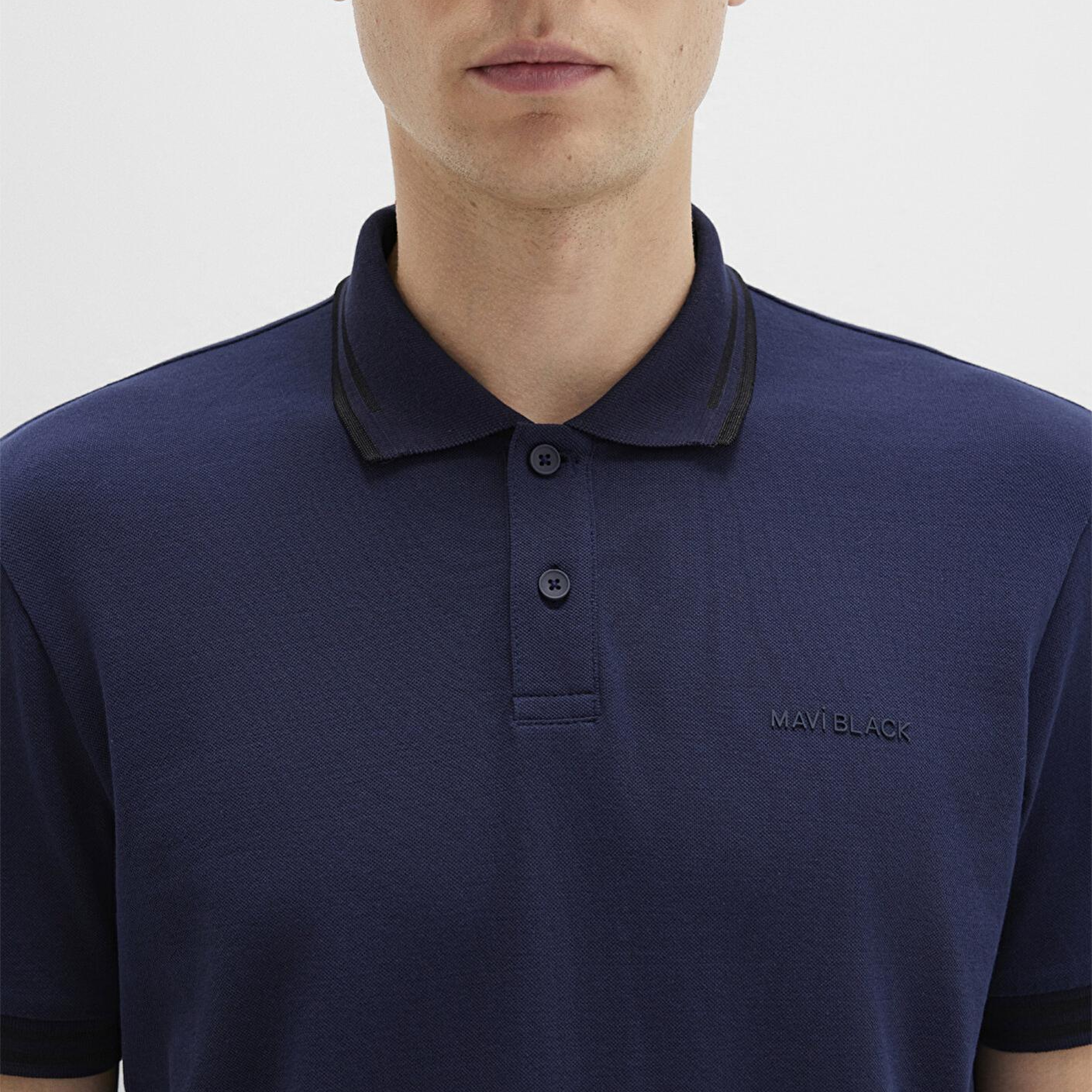 Mavi Mavi Black Lacivert Polo Tişört Regular Fit / Normal Kesim 0612875-86415