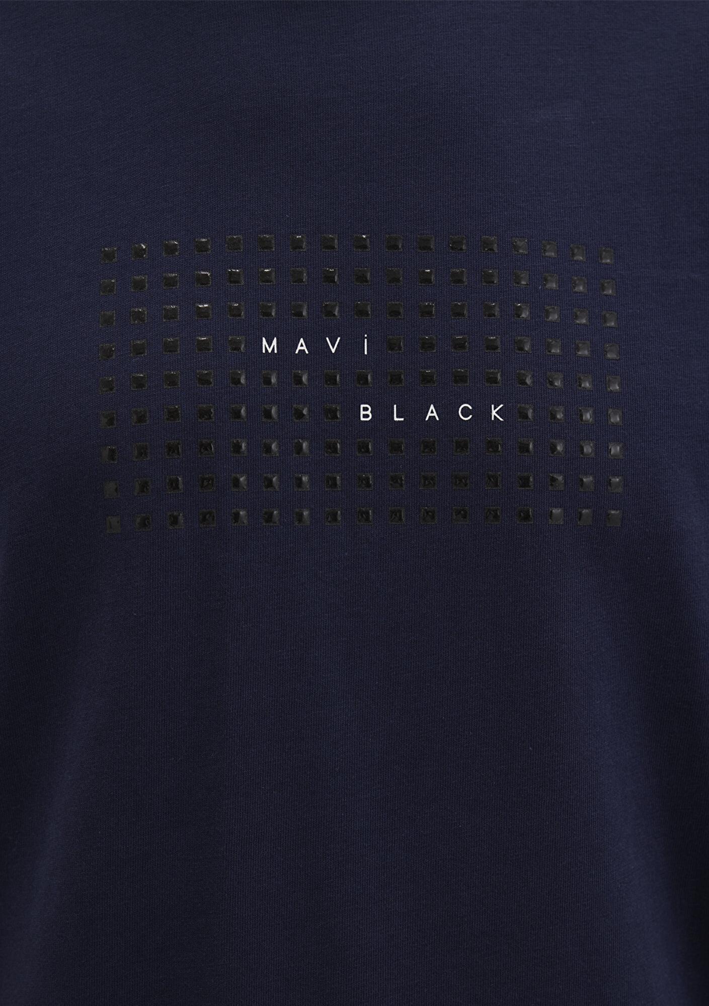 Mavi Mavi Black Baskılı Lacivert Tişört Regular Fit / Normal Kesim 0612866-86415