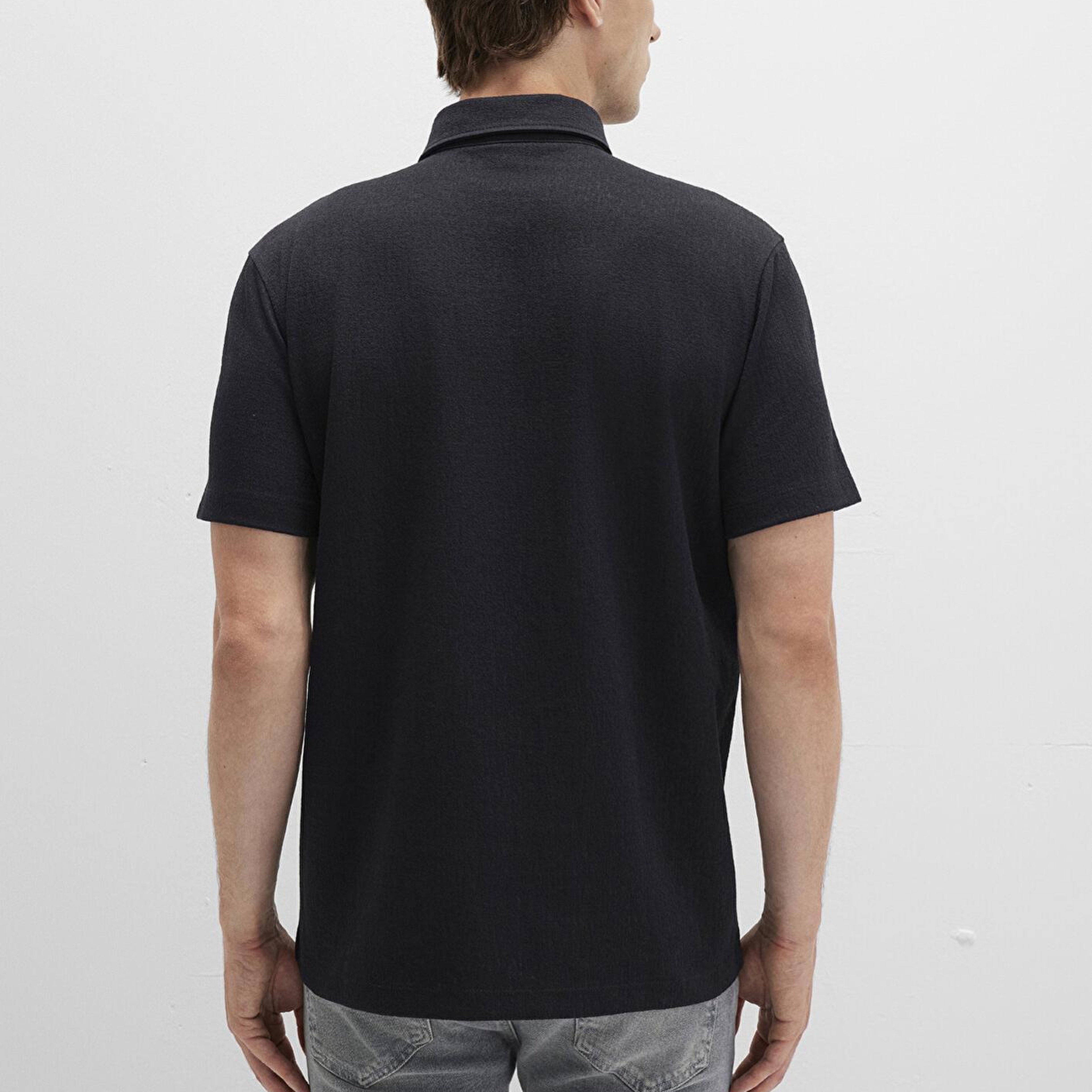 Mavi Siyah Polo İnterlok Tişört Regular Fit / Normal Kesim 0612869-900